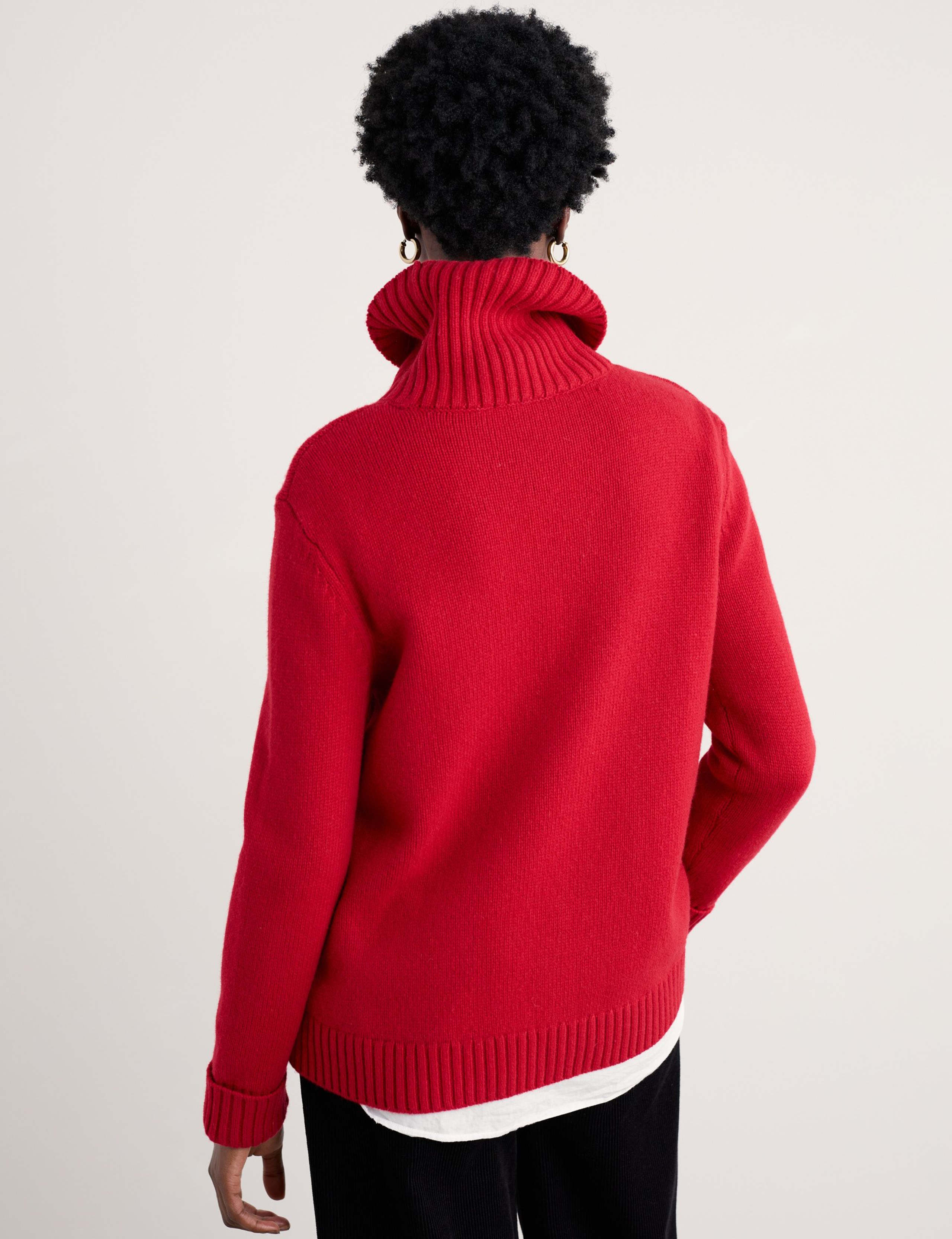 Lambswool Rich Roll Neck Jumper 4 of 5