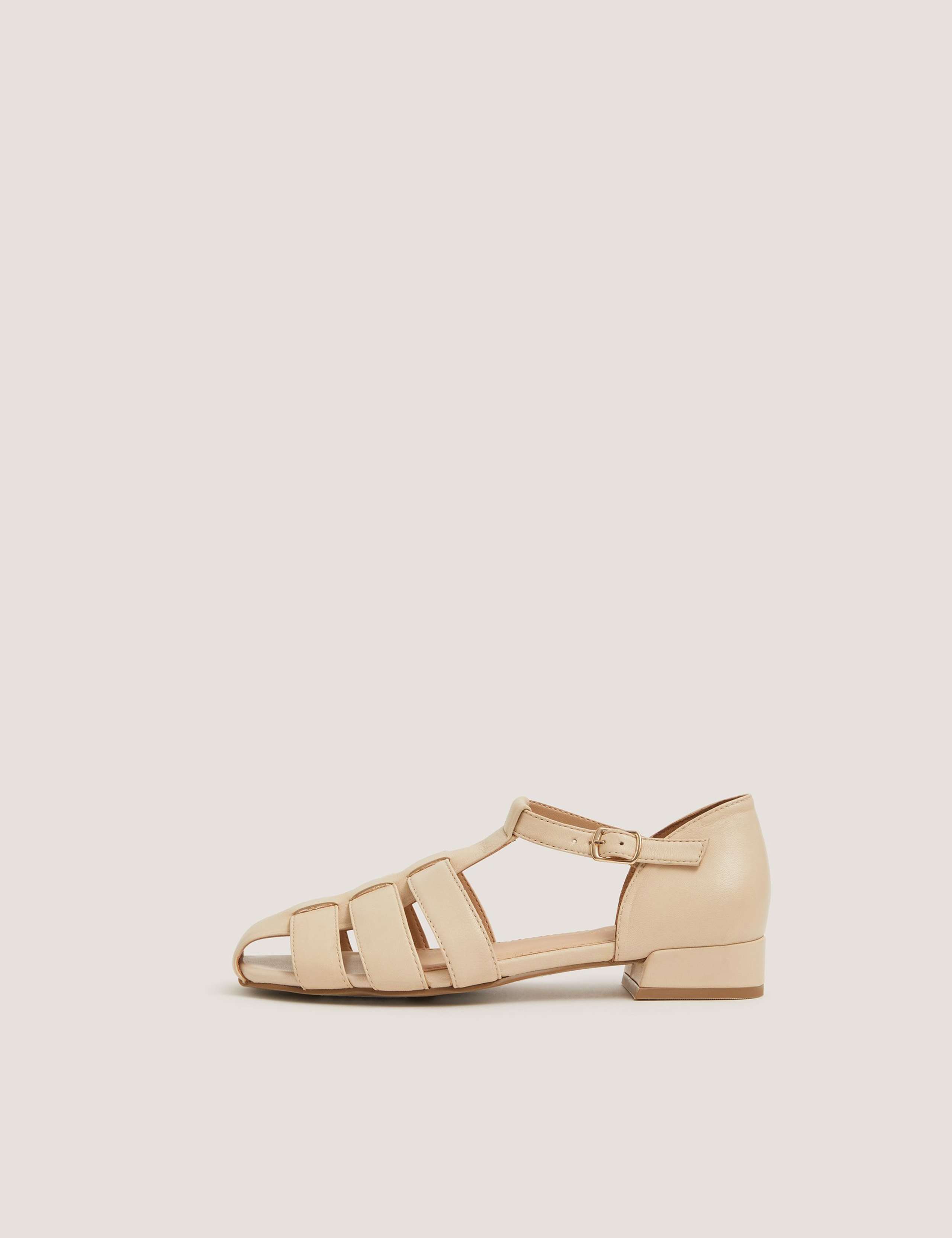 Leather Metallic Fisherman Sandals 3 of 3