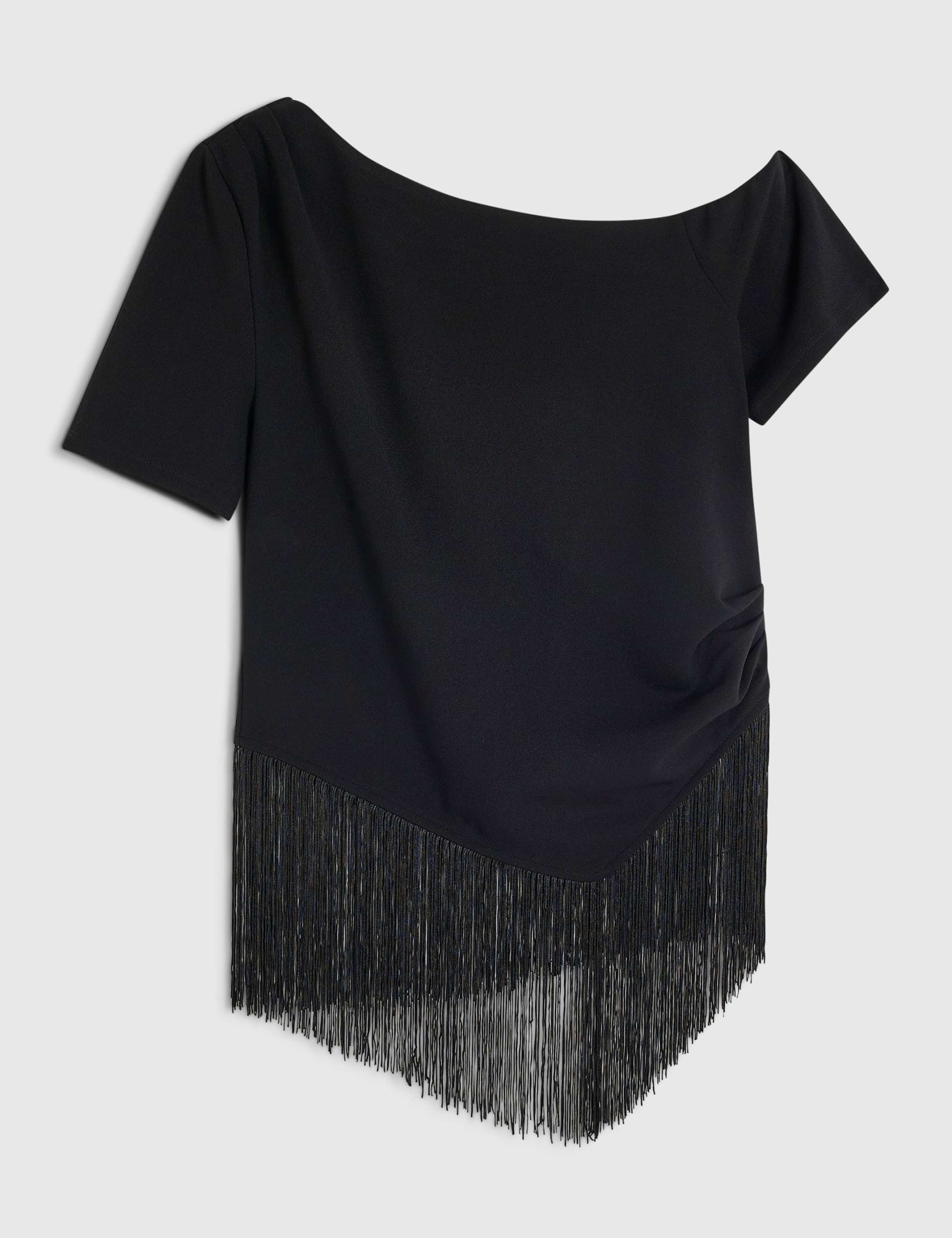 Fringed Cowl Neck Top 2 of 6