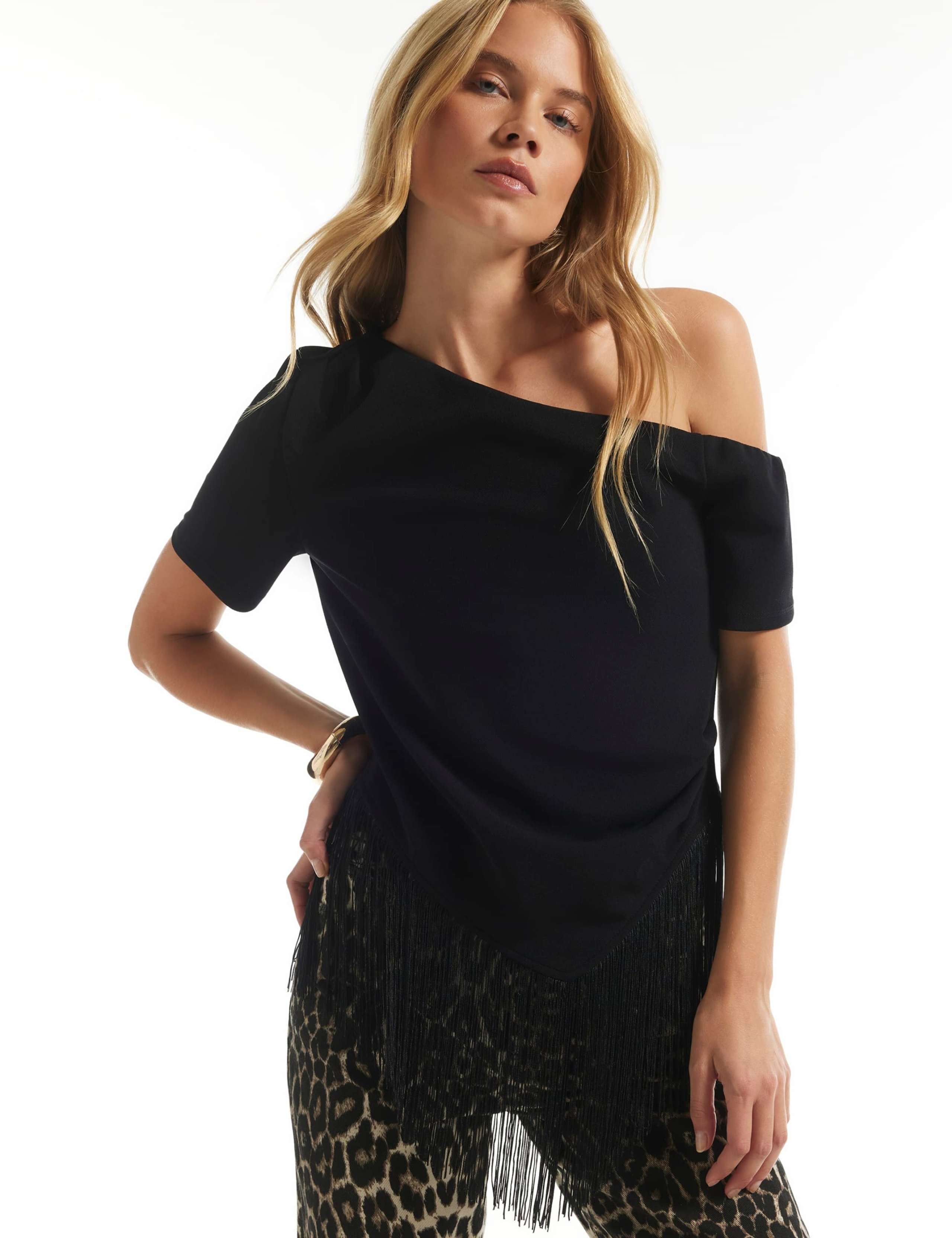 Fringed Cowl Neck Top 5 of 6