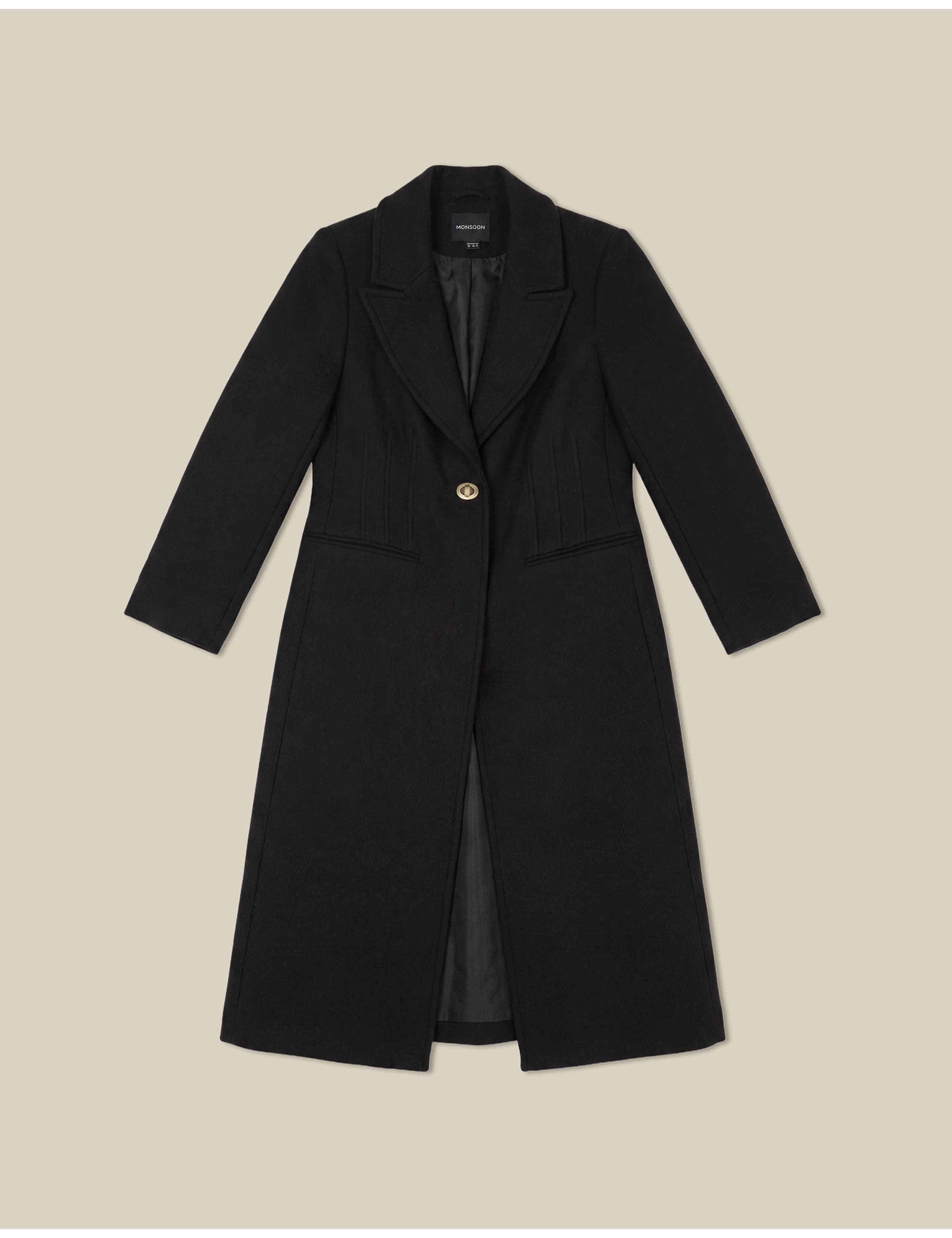 Wool Blend Collared Coat 2 of 5