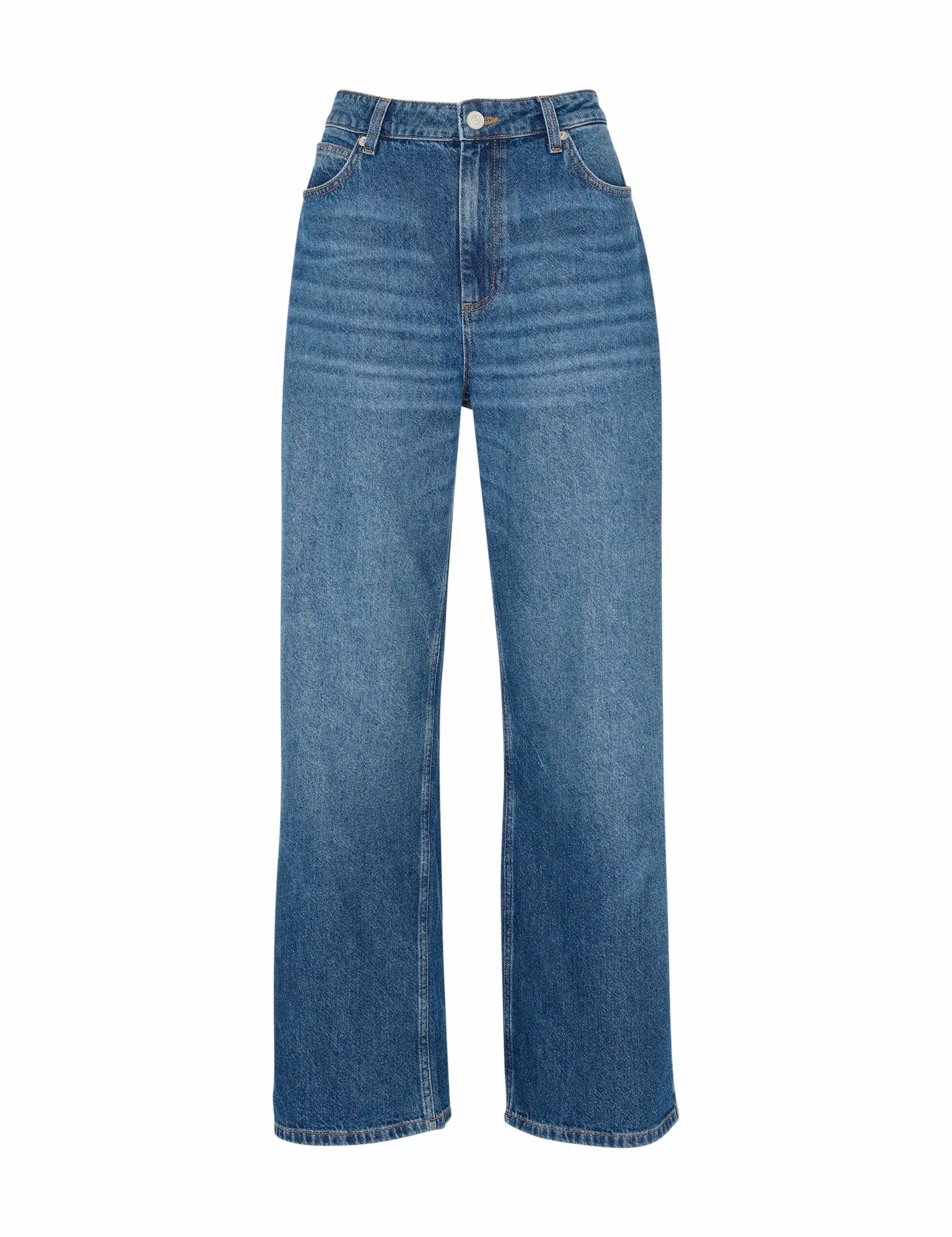 Petite High Waisted Straight Leg Jean 2 of 4