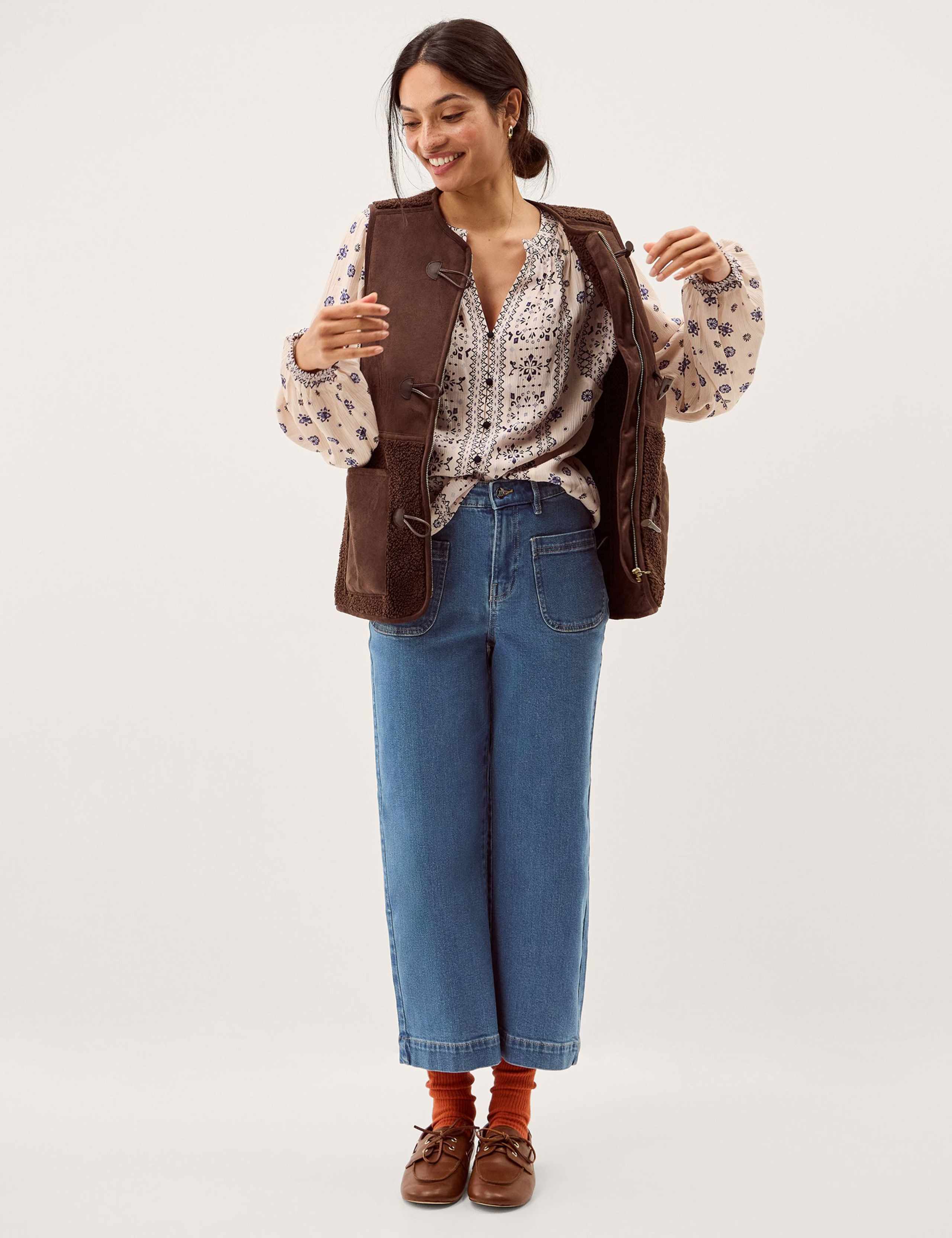 Printed V-Neck Top 4 of 5