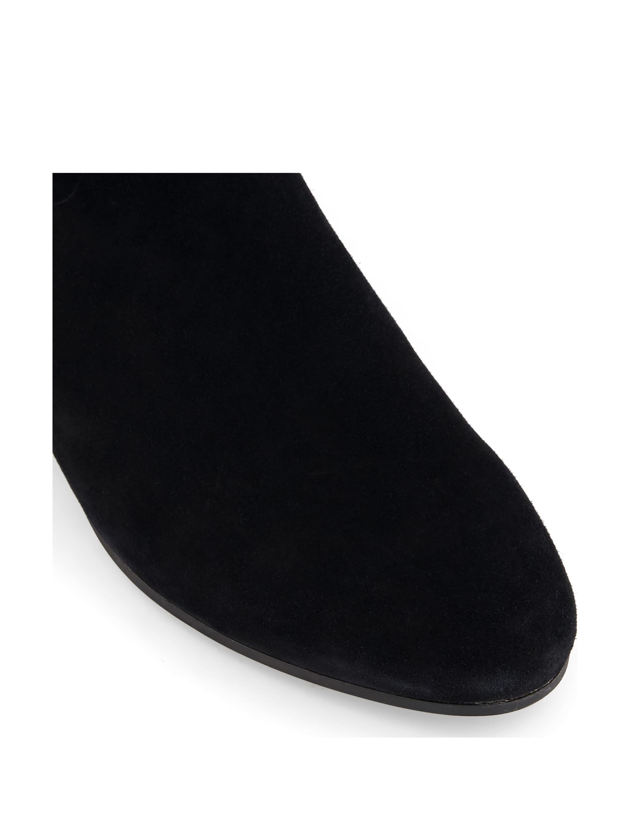 Wide Fit Suede Block Heel Knee High Boots 5 of 5