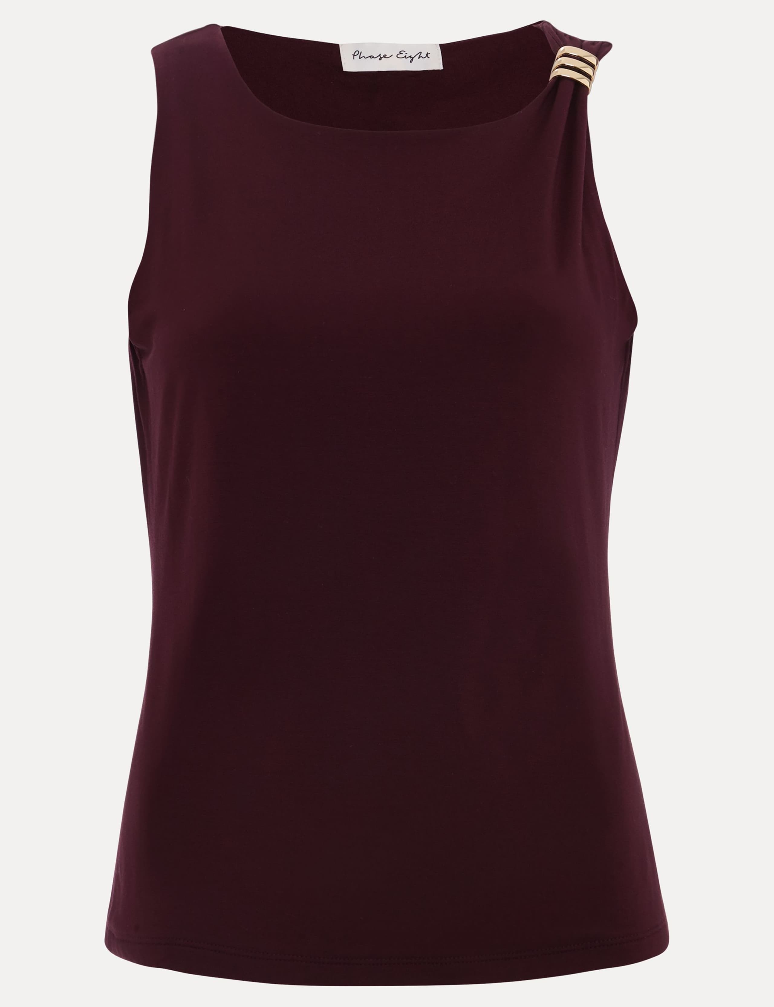 Asymmetric Shoulder Detail Vest Top 2 of 7