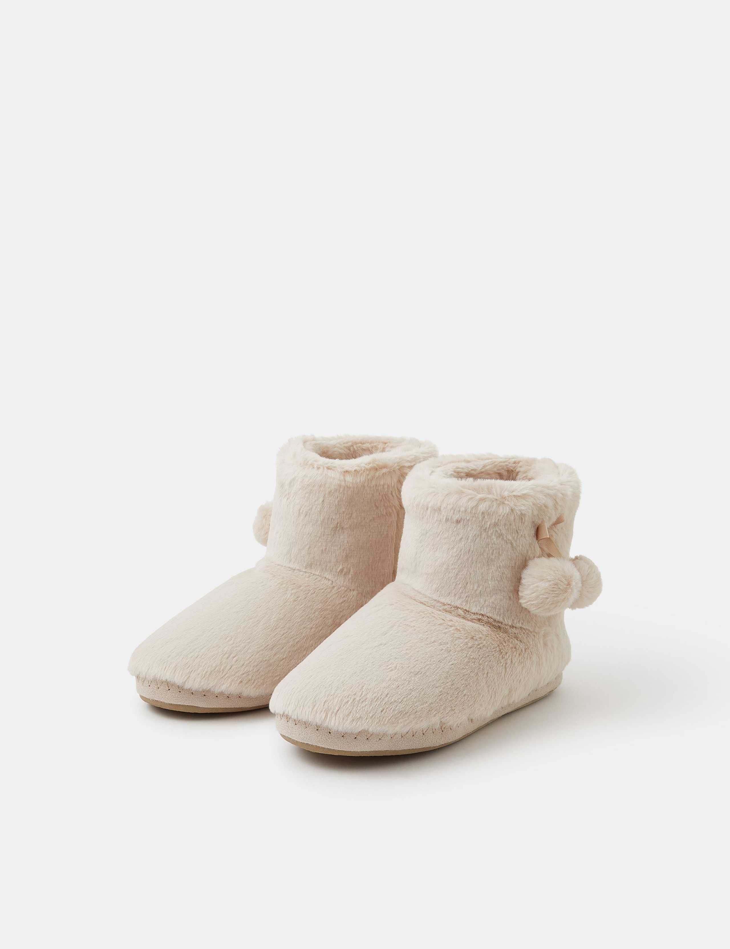 Pom Pom Slipper Boots 2 of 3