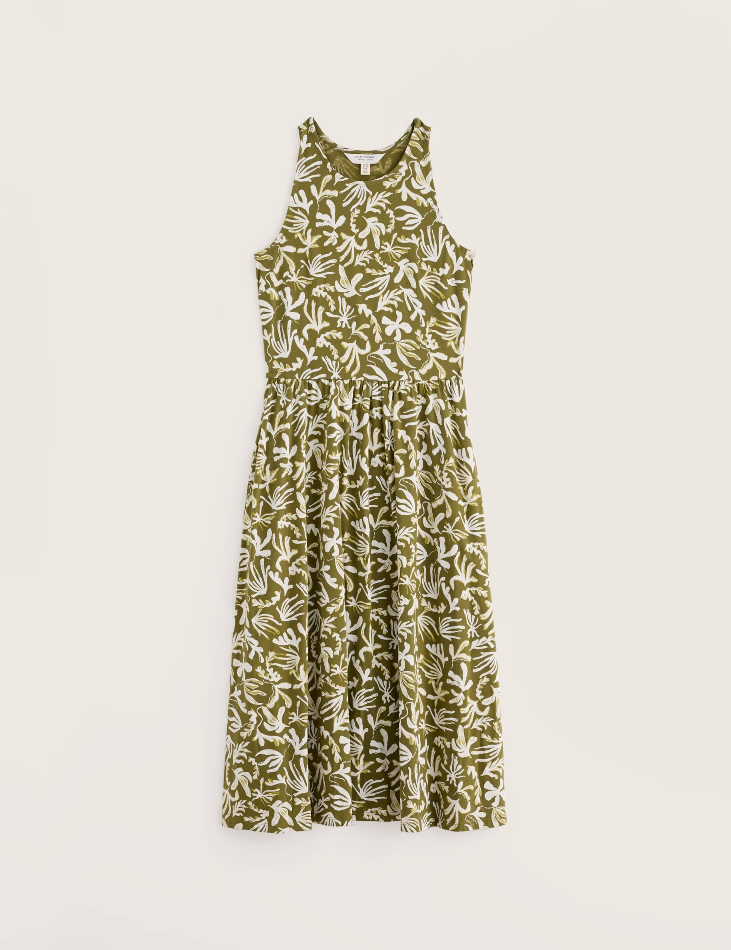 Cotton Rich Jersey Printed Midi Dress 2 of 6