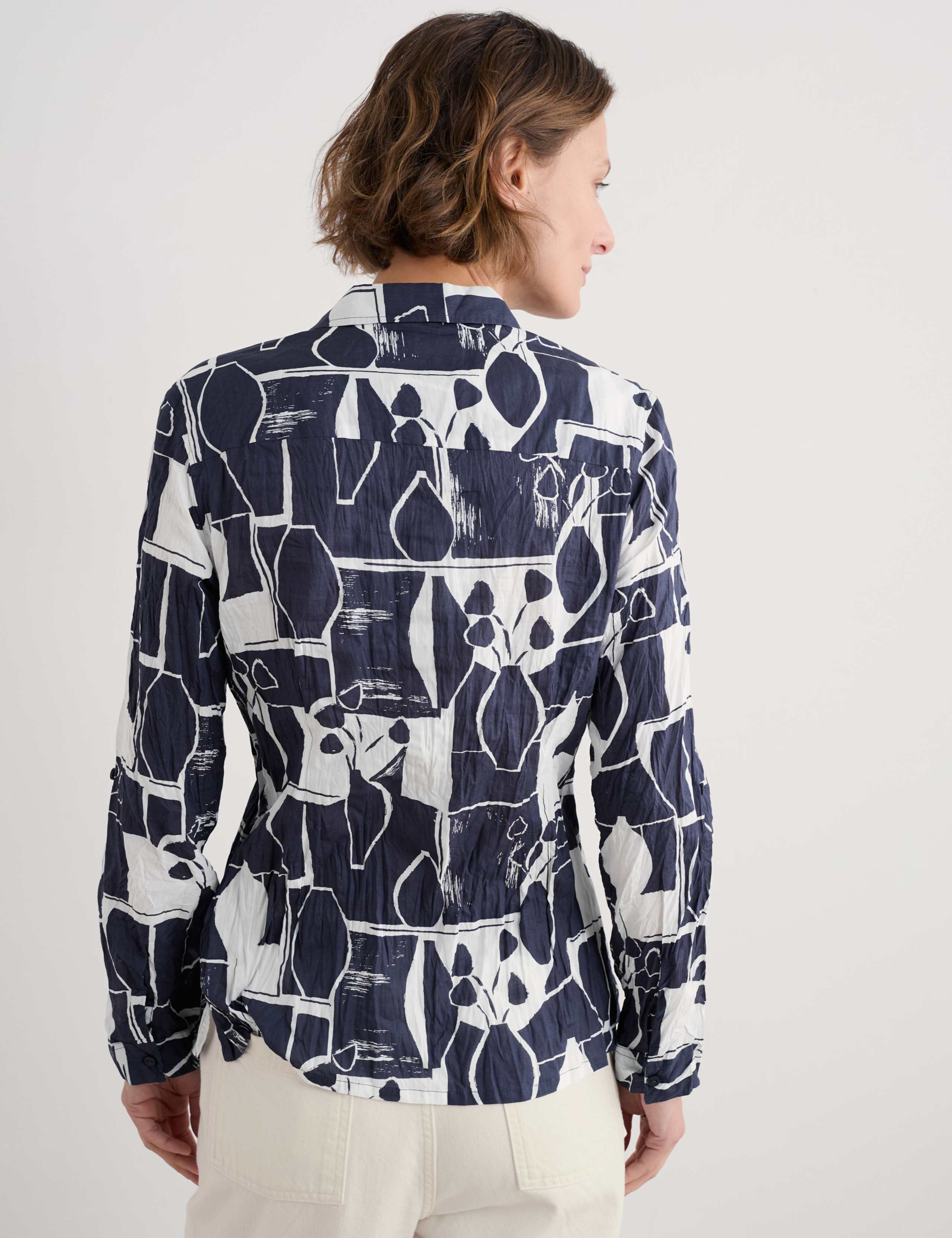 Pure Cotton Abstract Print Collared Shirt 5 of 5