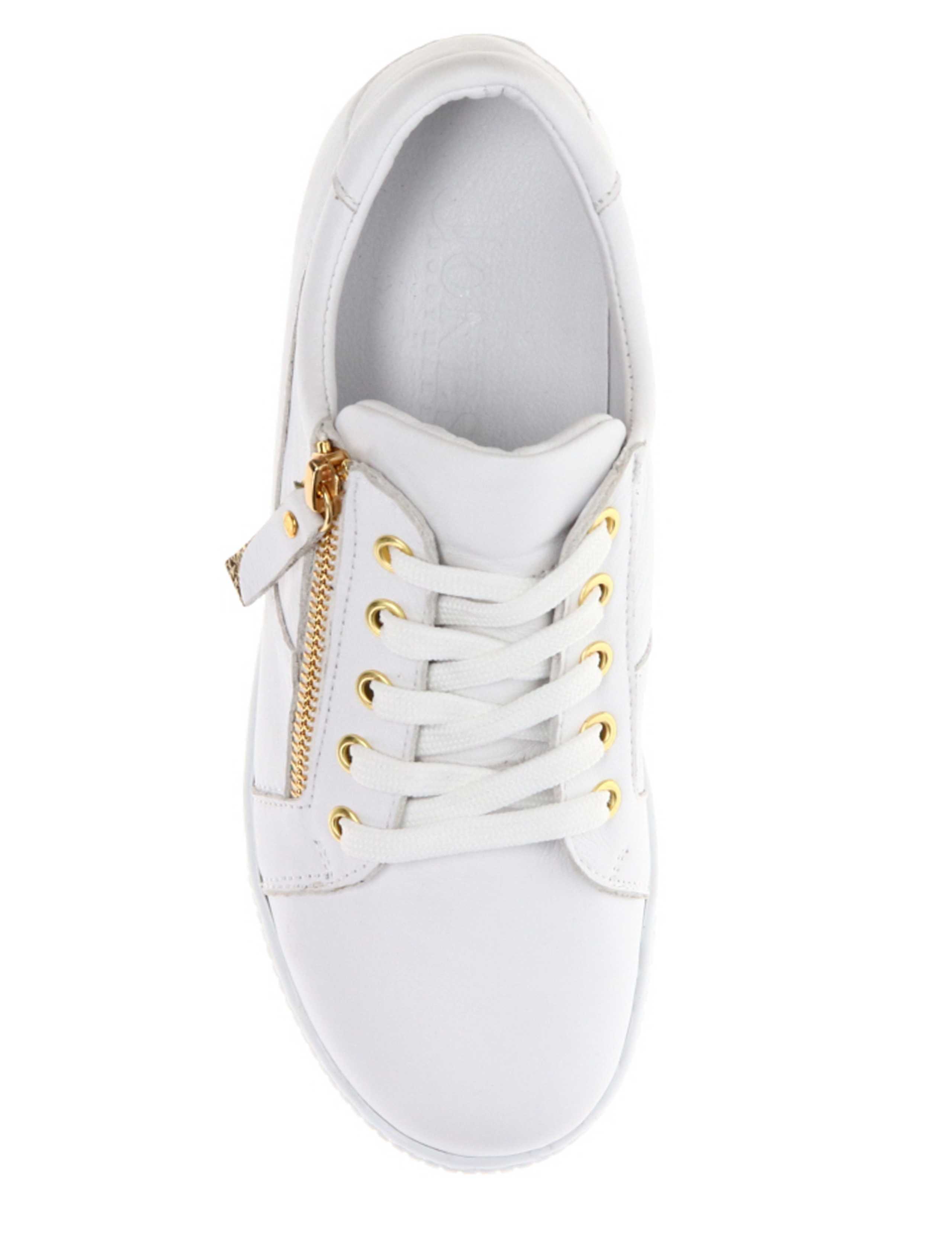 Wide Fit Leather Lace Up Trainers 4 of 7