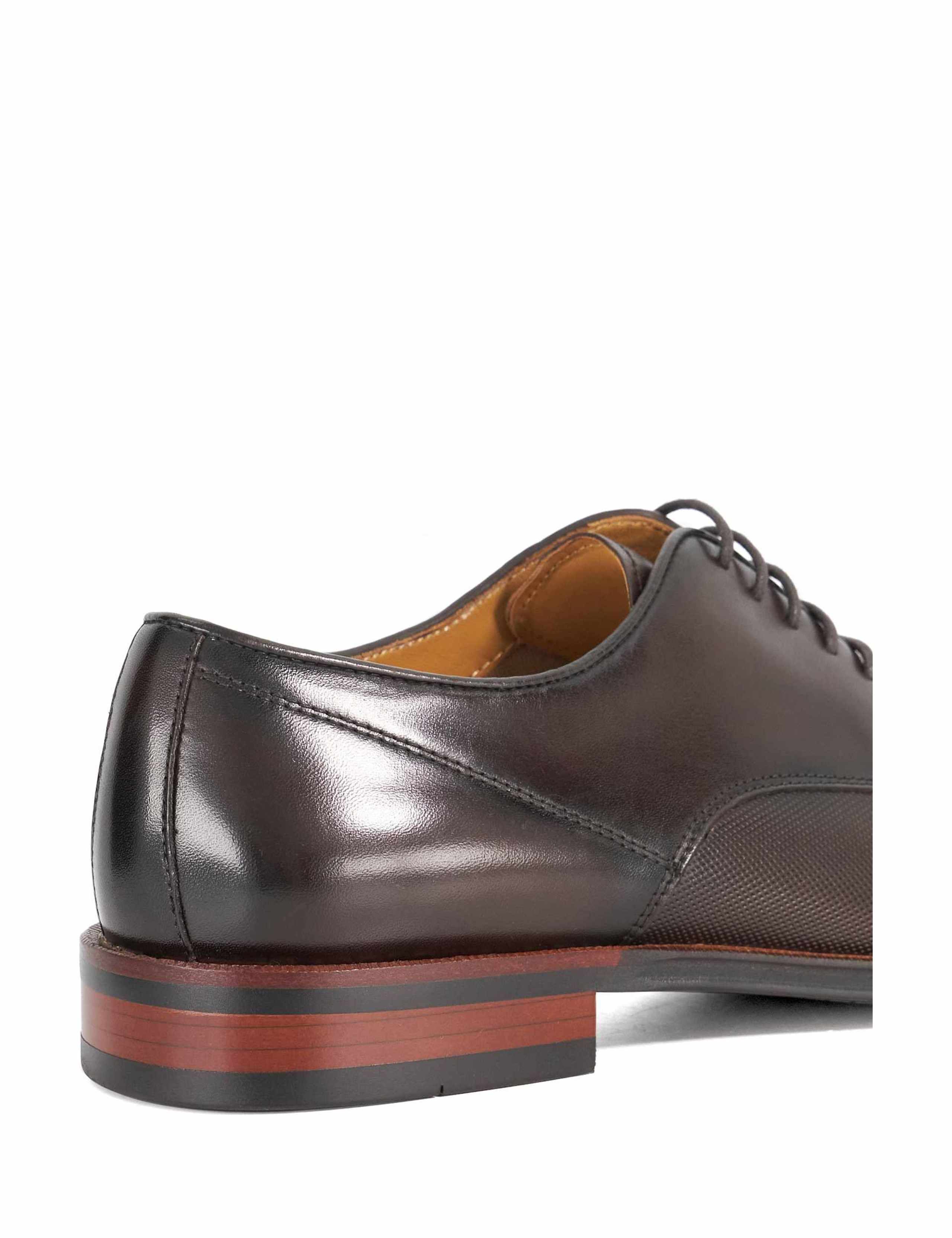 Leather Embossed Detail Derby Shoes 5 of 5