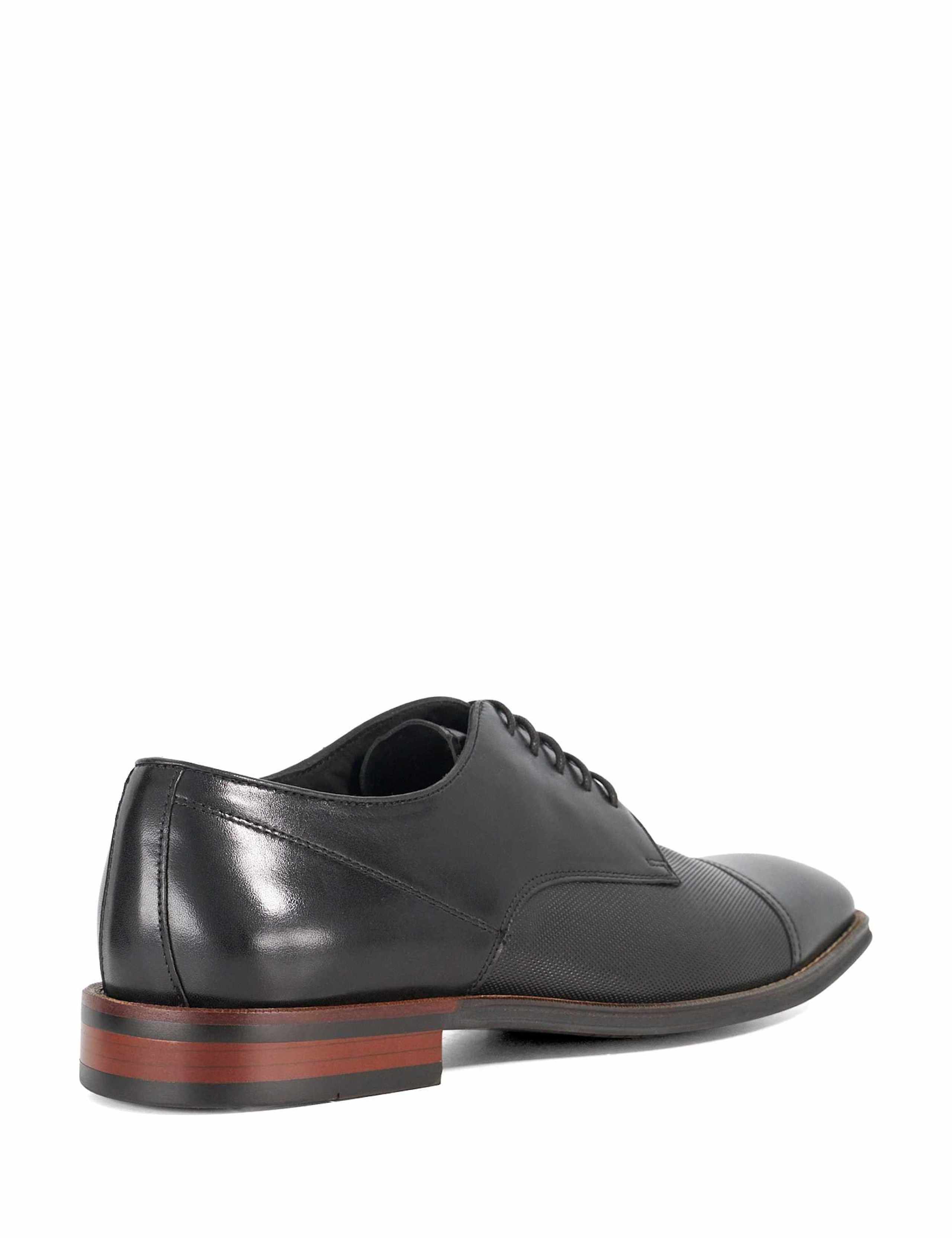 Leather Embossed Detail Derby Shoes 3 of 4
