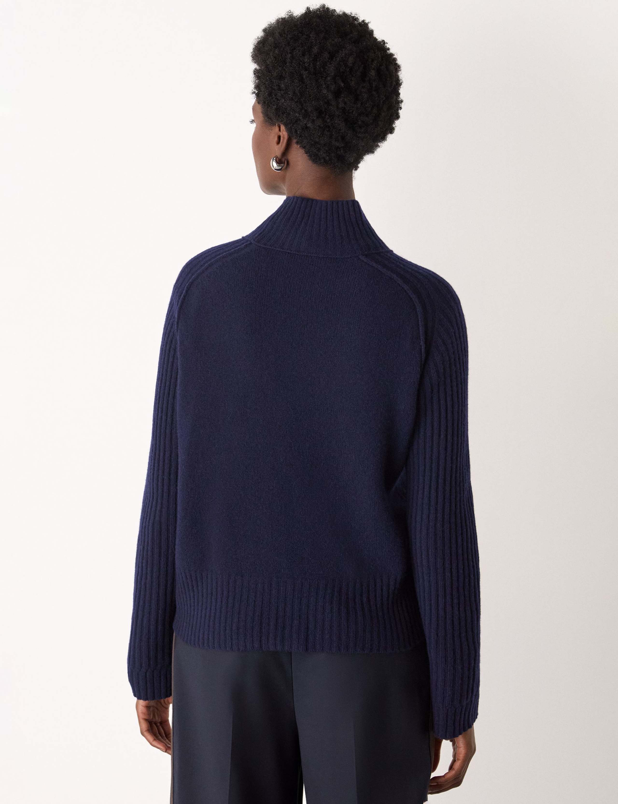 Pure Wool Funnel Neck Jumper 4 of 4