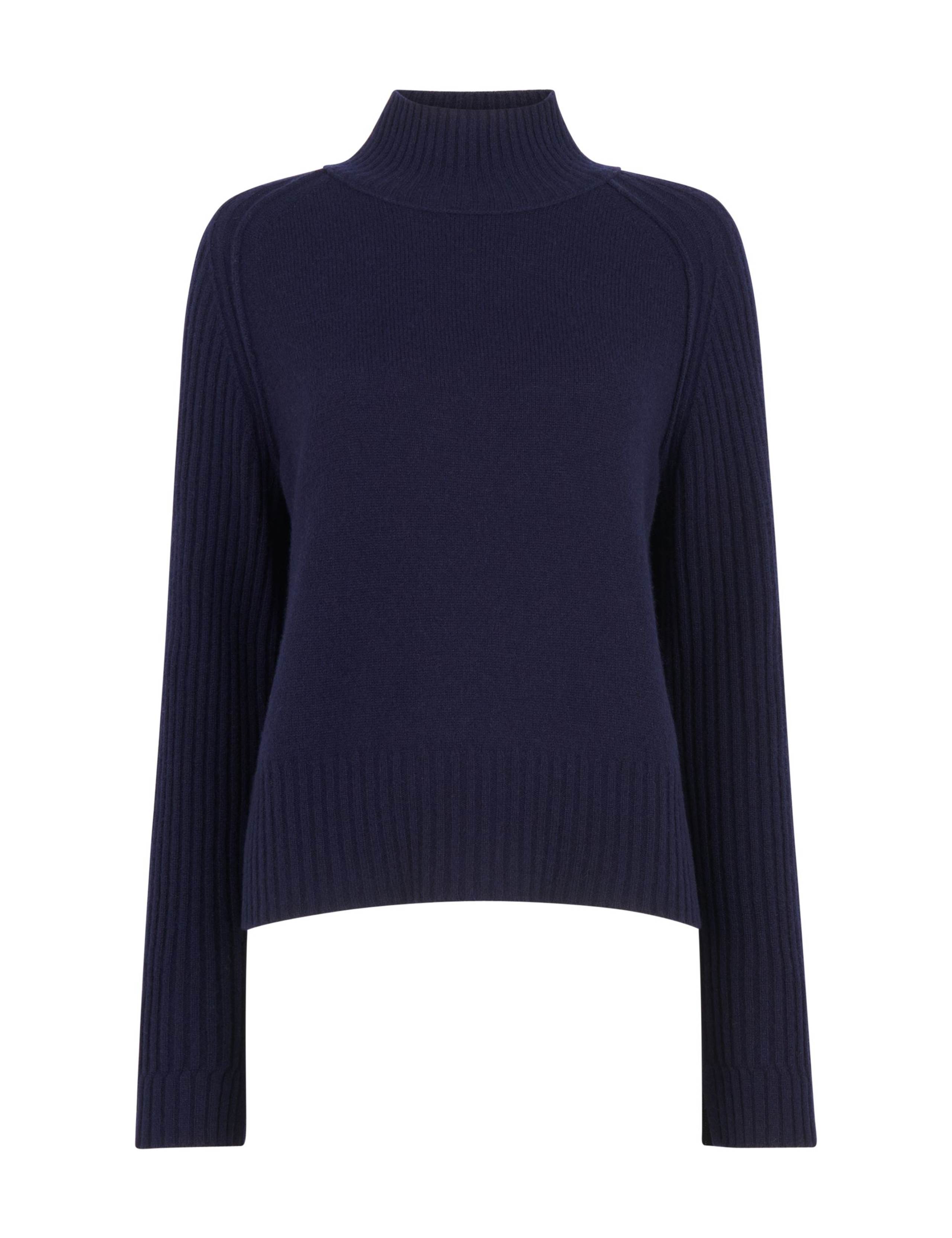 Pure Wool Funnel Neck Jumper 2 of 4