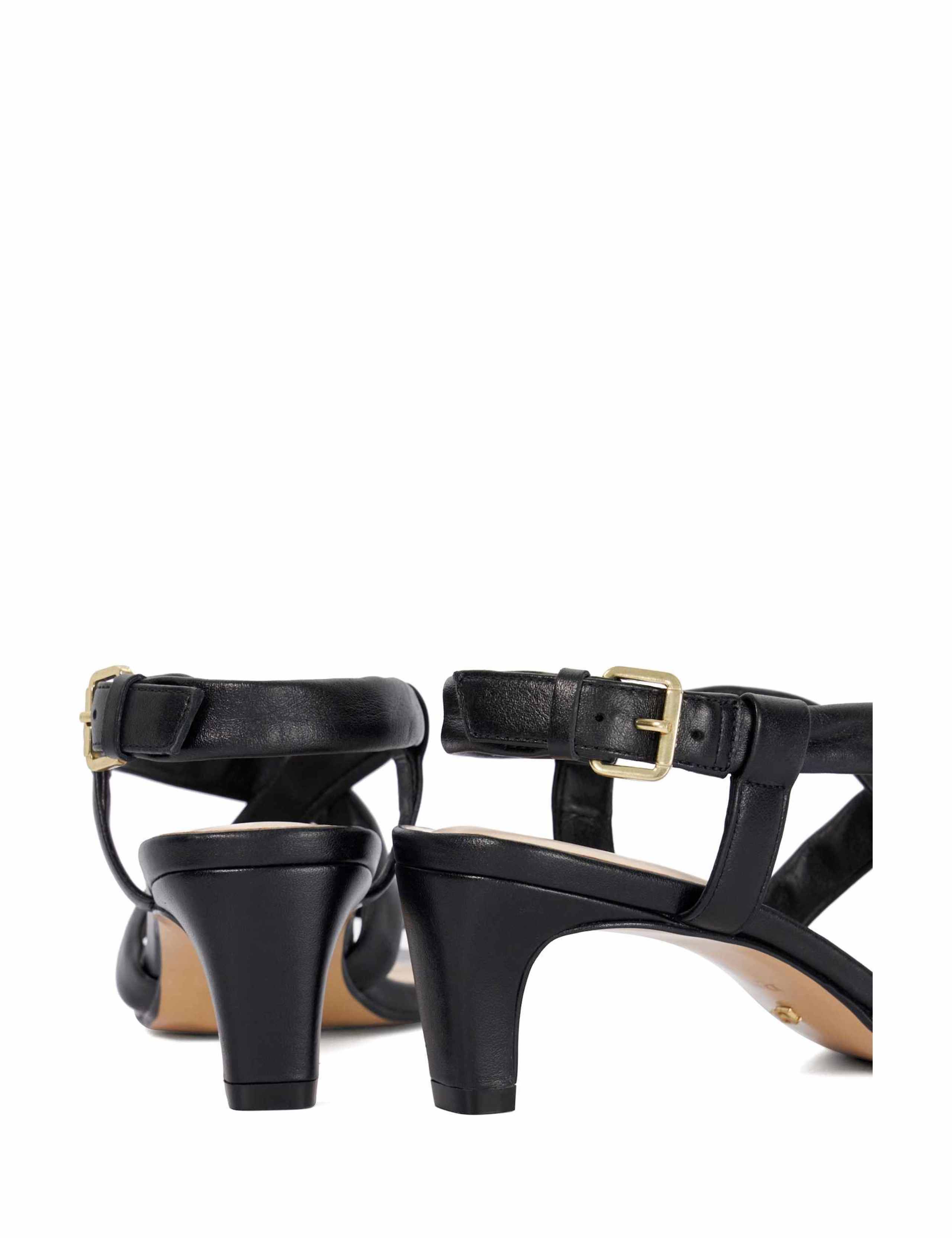 Leather Strappy Kitten Heel Sandals 6 of 6