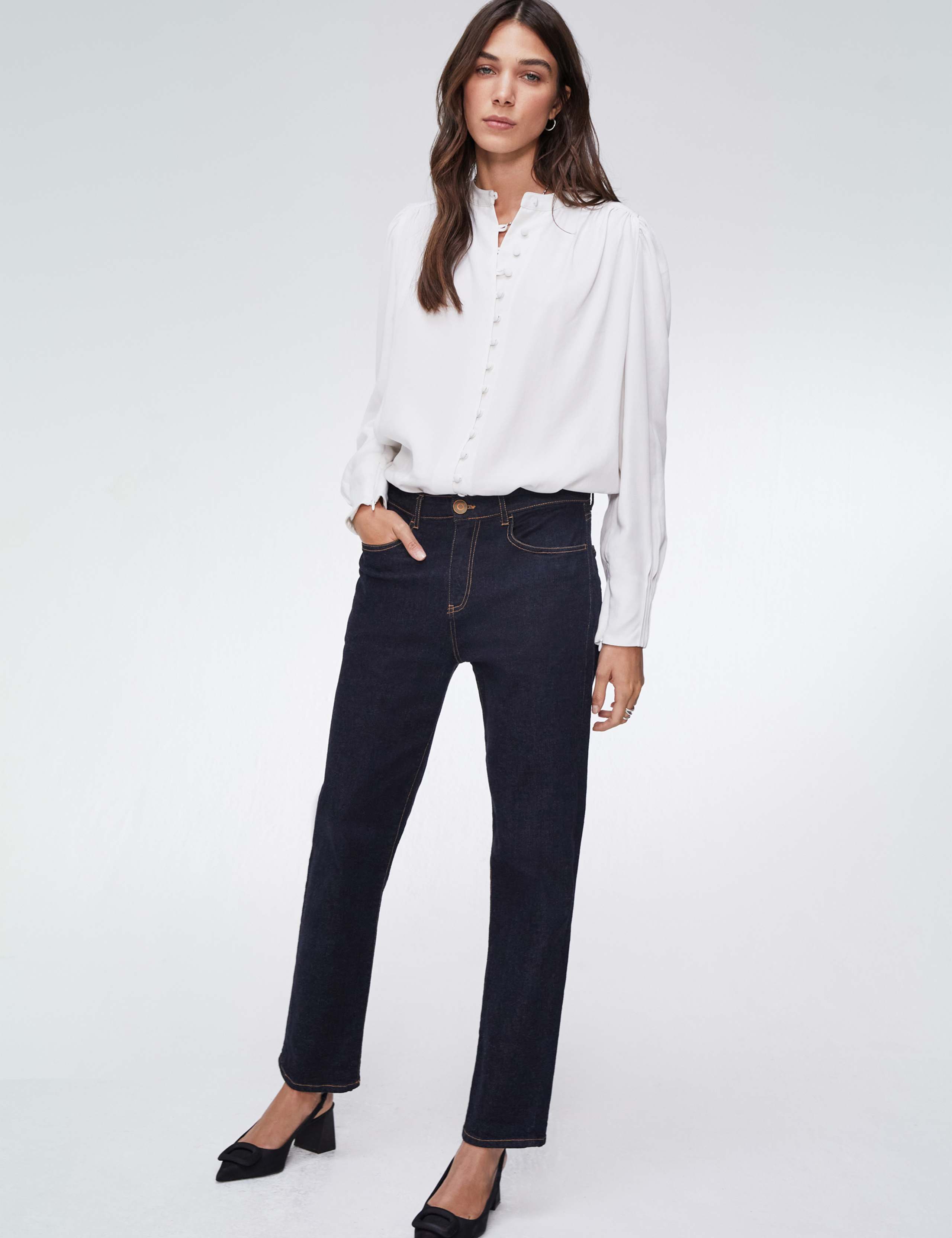 Boyfriend Mid Rise Ankle Grazer Jeans 1 of 5