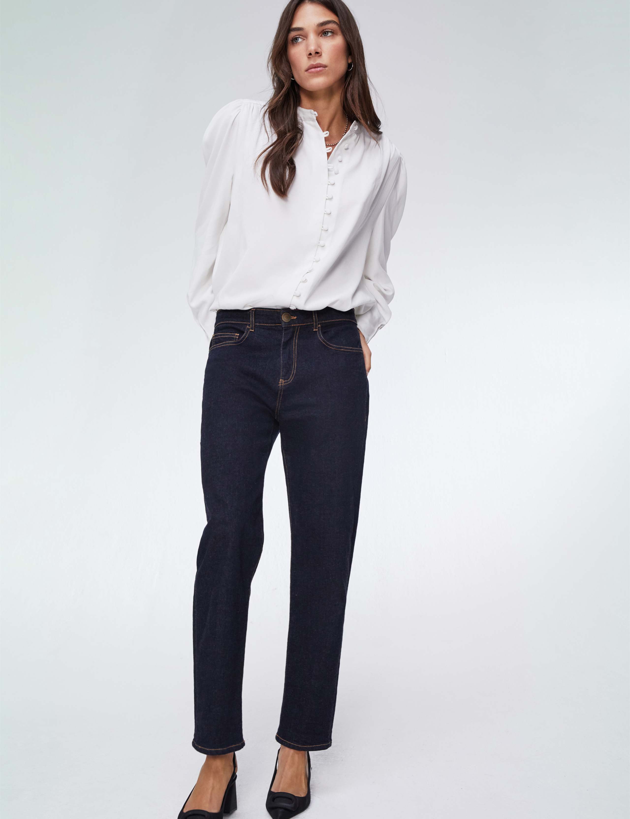 Boyfriend Mid Rise Ankle Grazer Jeans 4 of 5