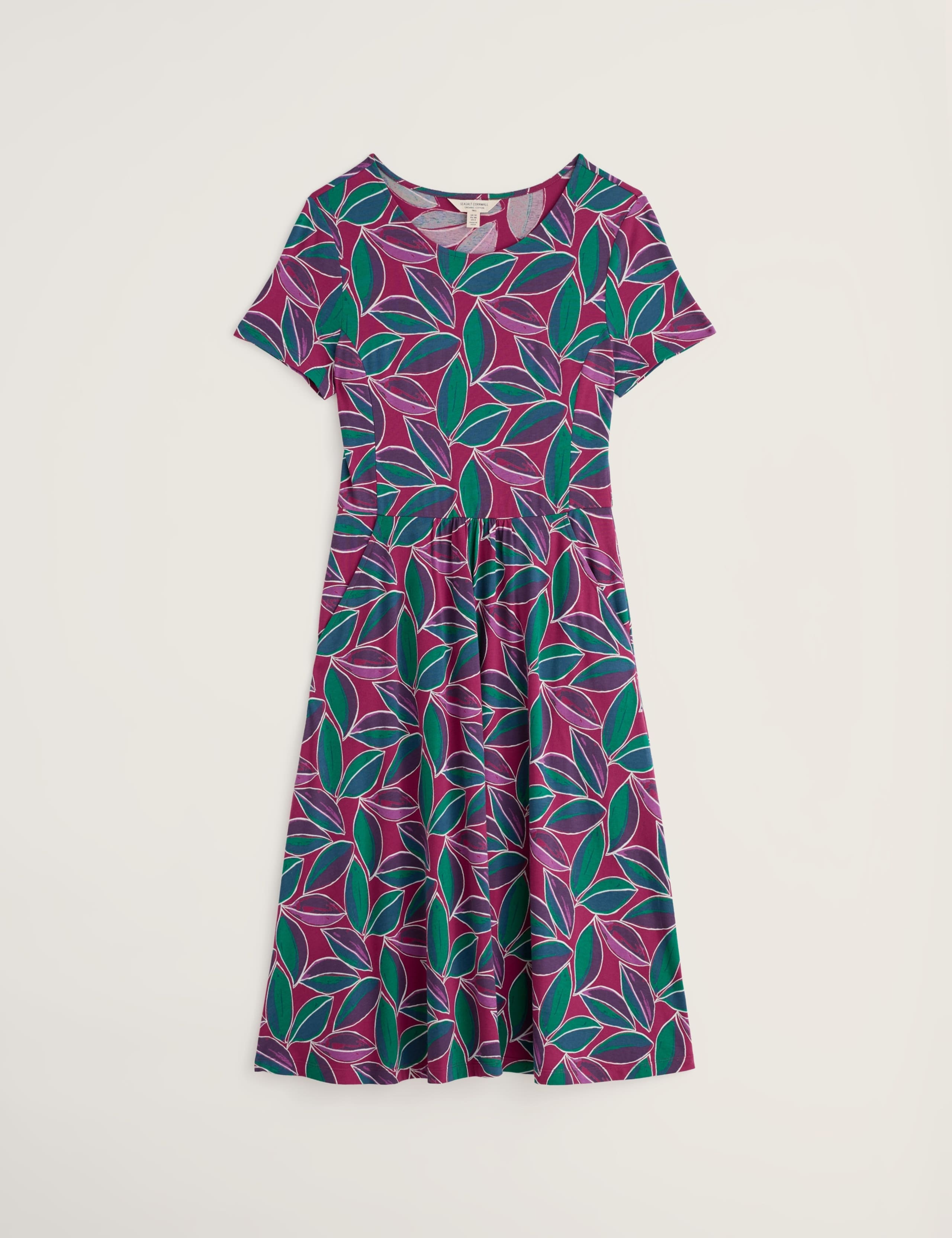 Cotton Rich Jersey Short Sleeve Midi Dress 2 of 5