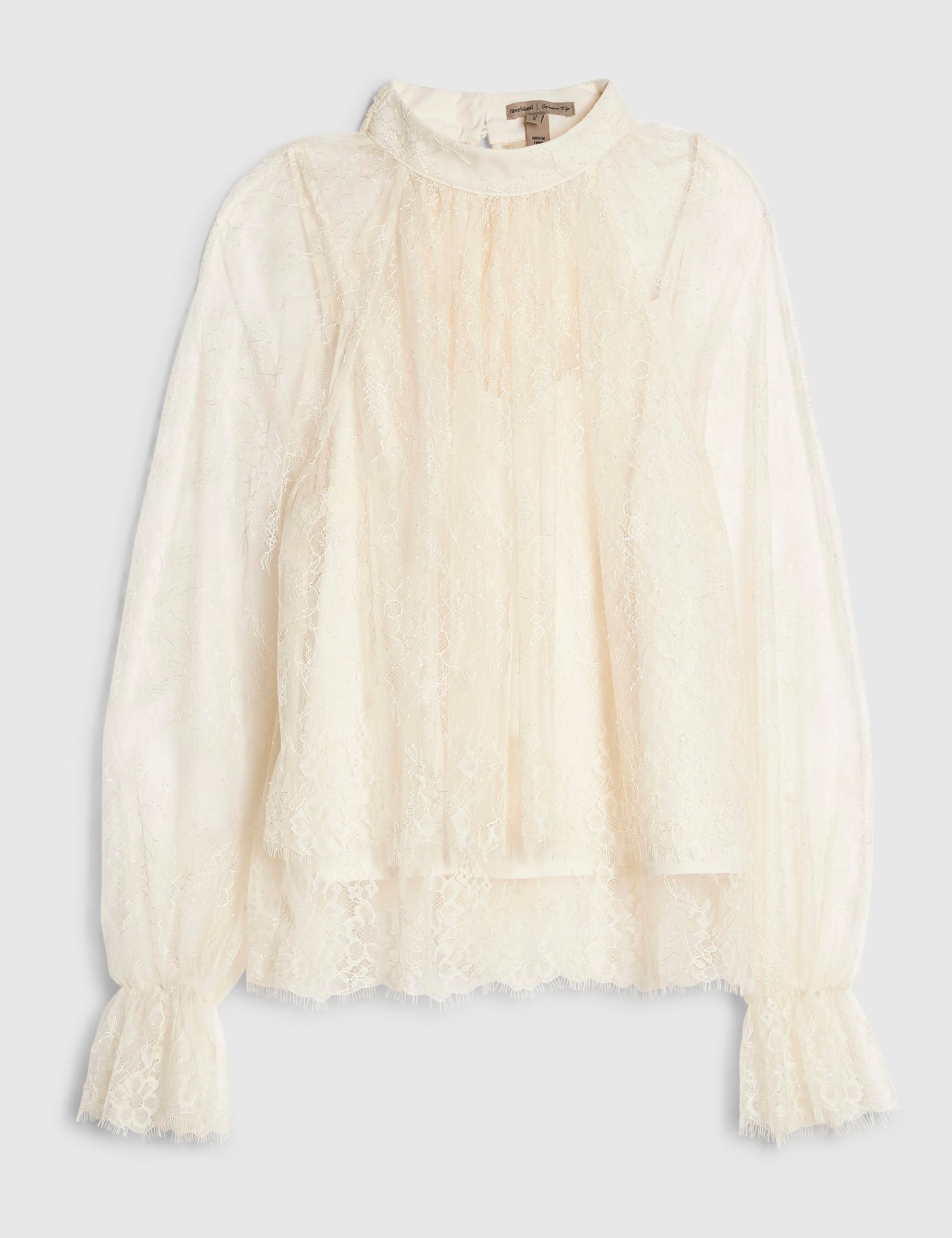 Lace Bow Neck Blouse 4 of 6