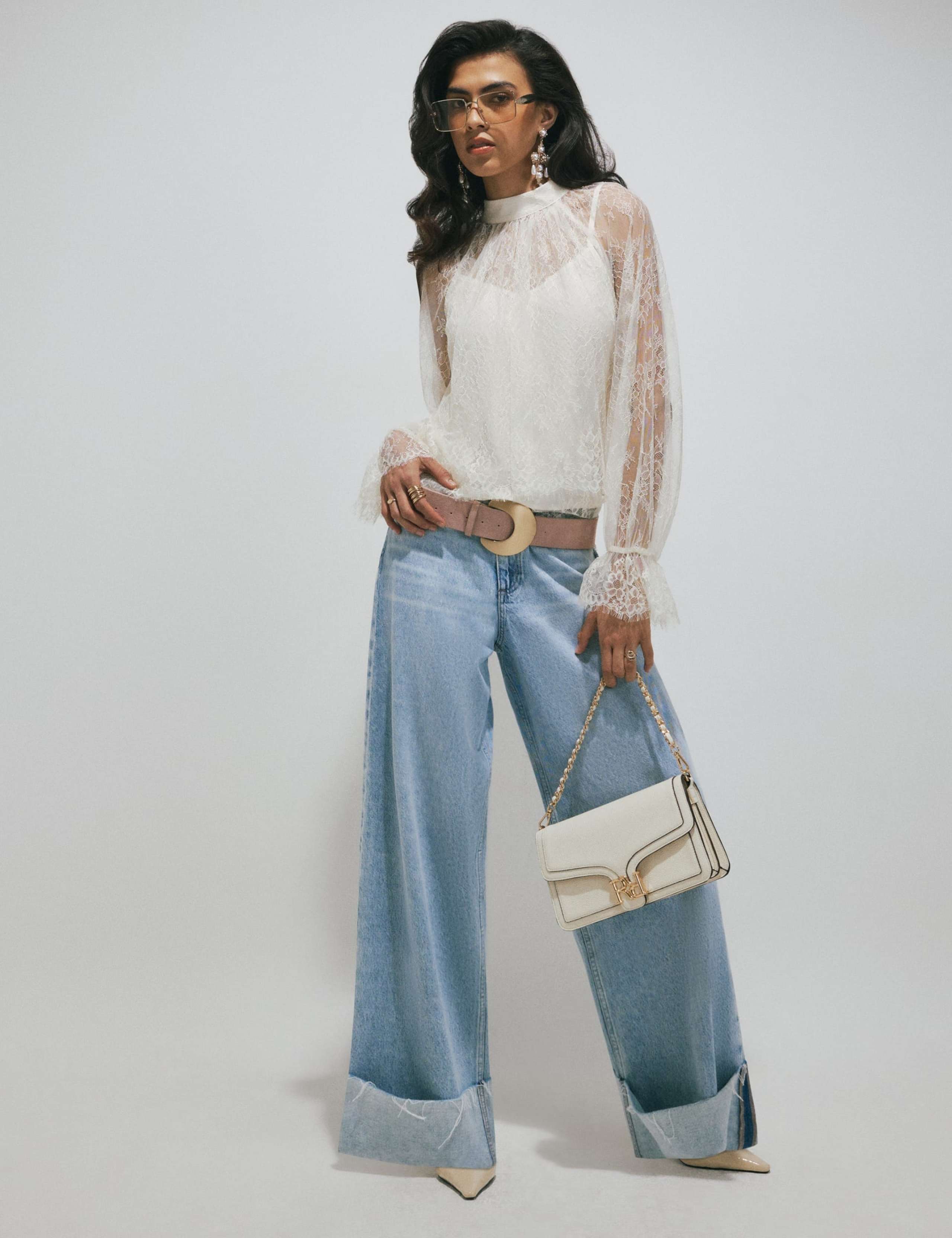 Lace Bow Neck Blouse 6 of 6