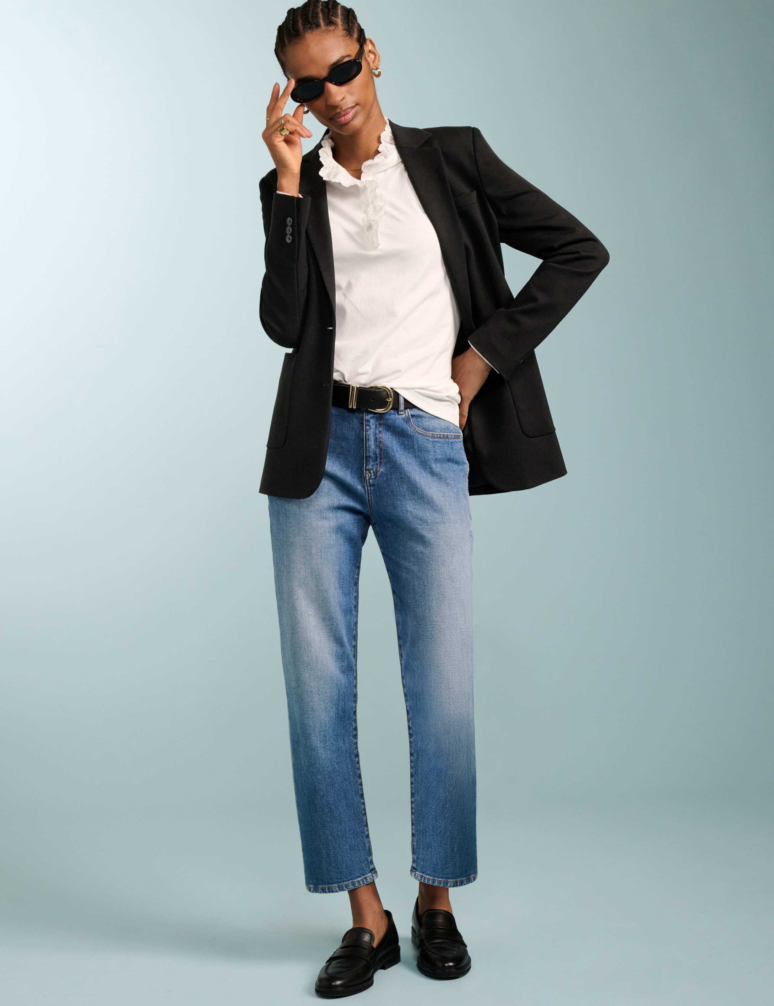 Boyfriend Mid Rise Ankle Grazer Jeans 5 of 6