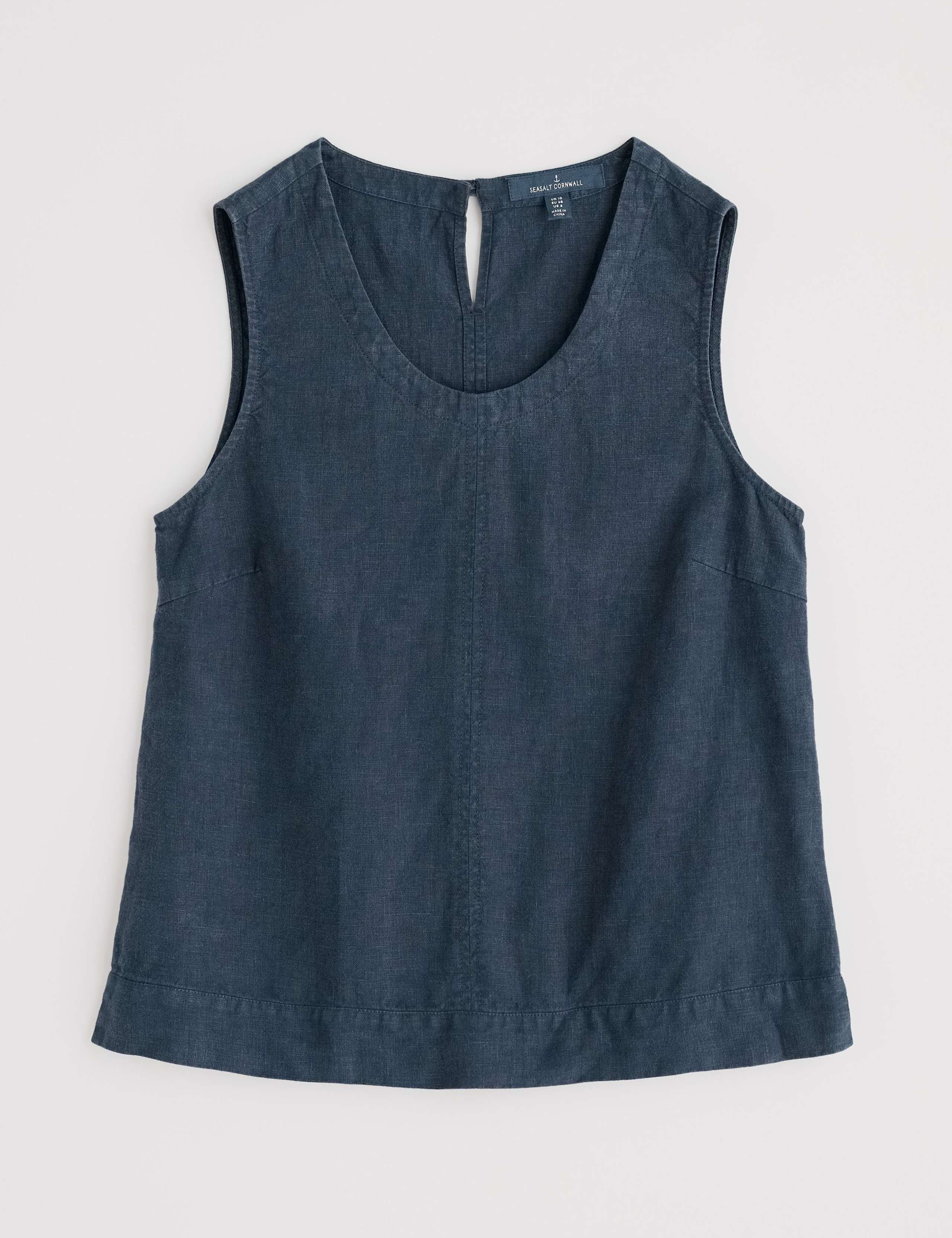 Pure Linen Round Neck Vest 2 of 4