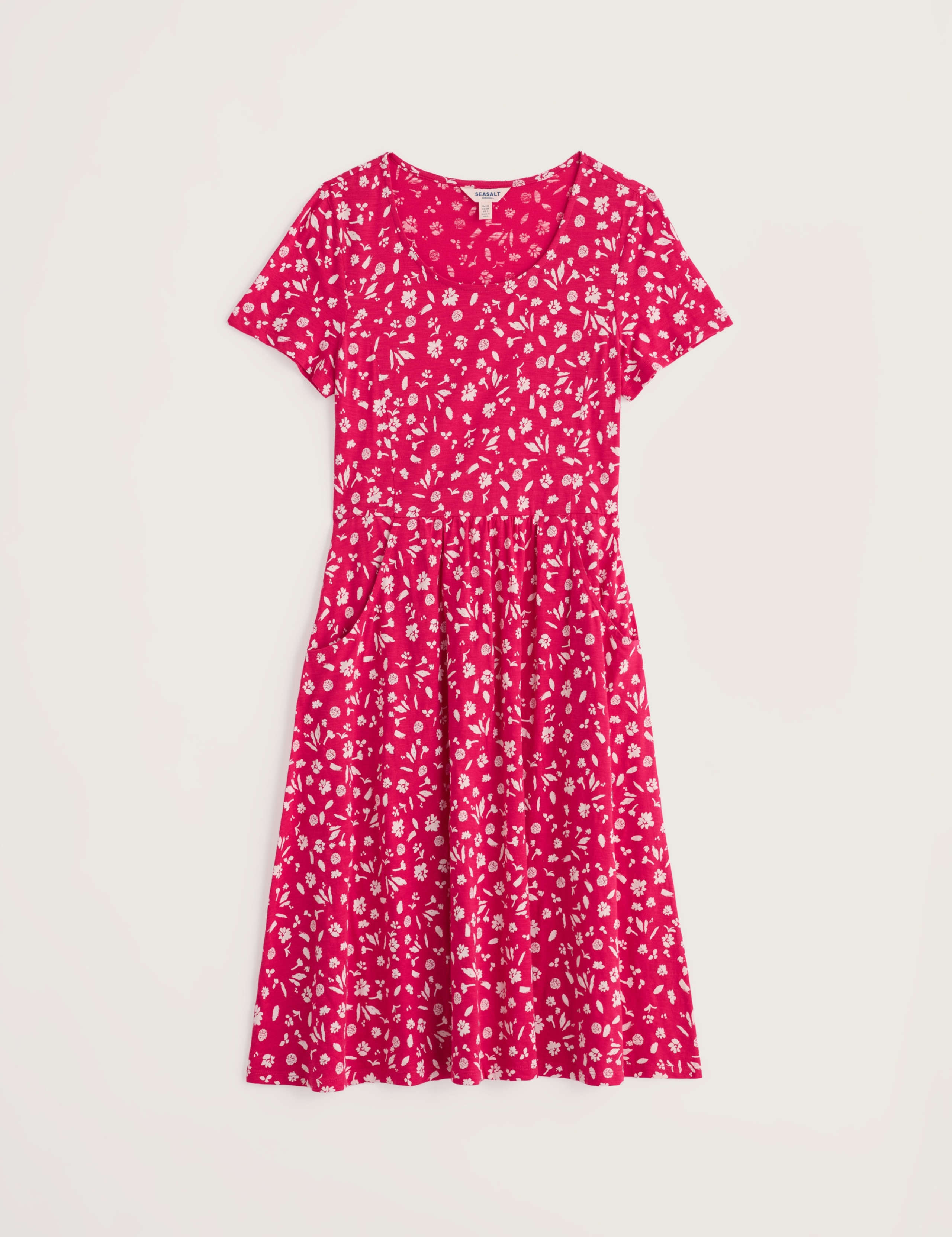 Pure Cotton Floral Knee Length Skater Dress 2 of 5