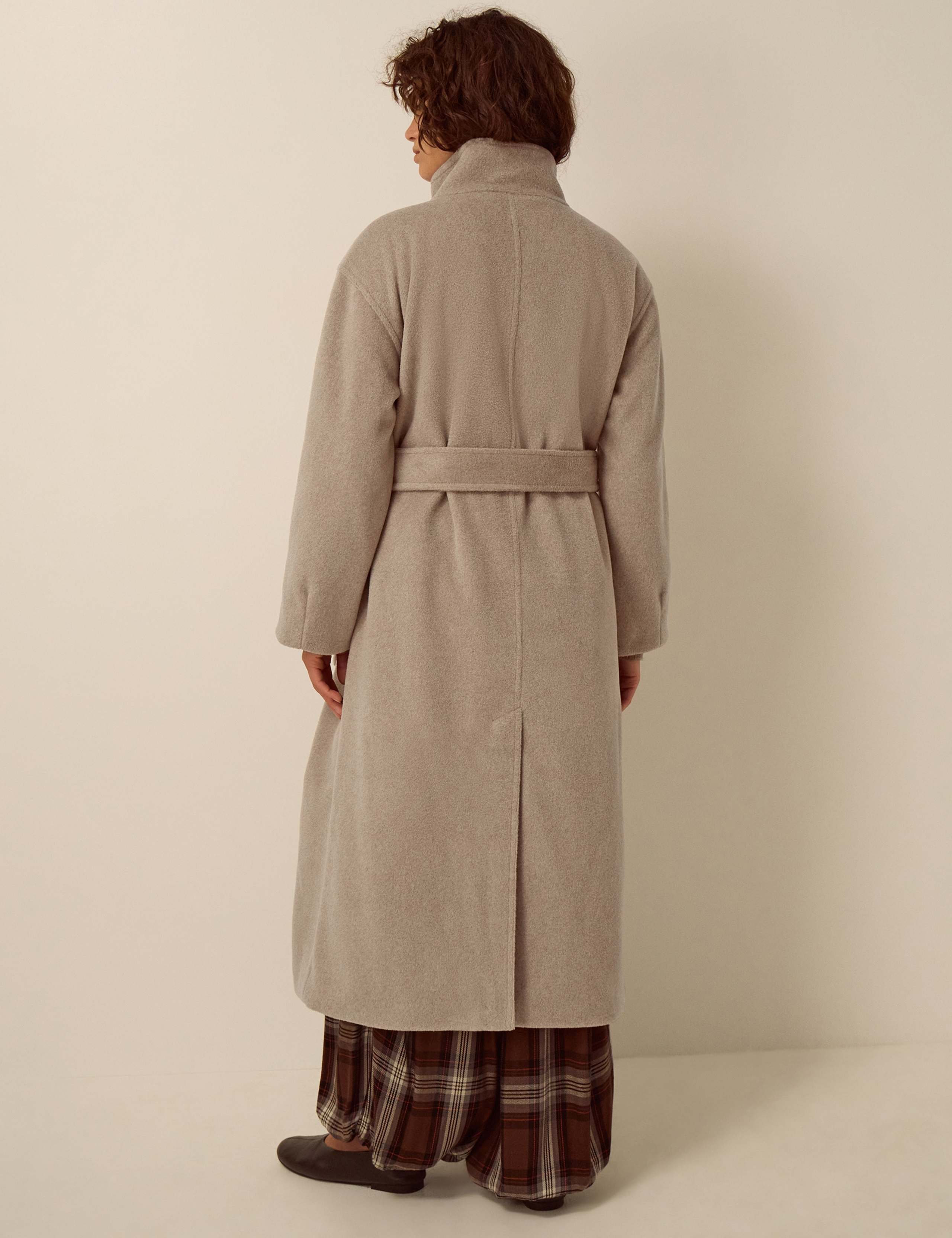 Belted Funnel Neck Coat 4 of 5