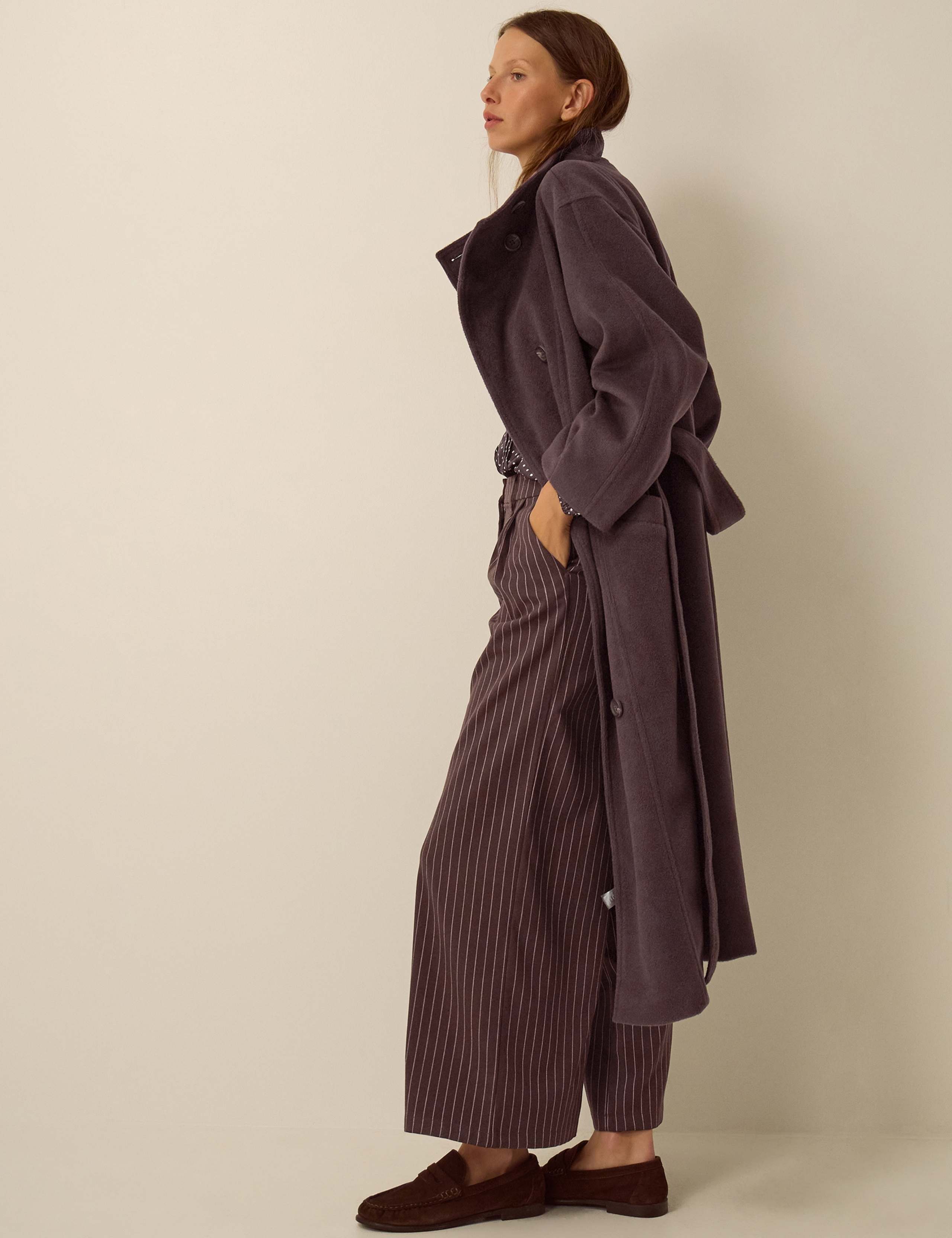 Belted Funnel Neck Coat 4 of 6