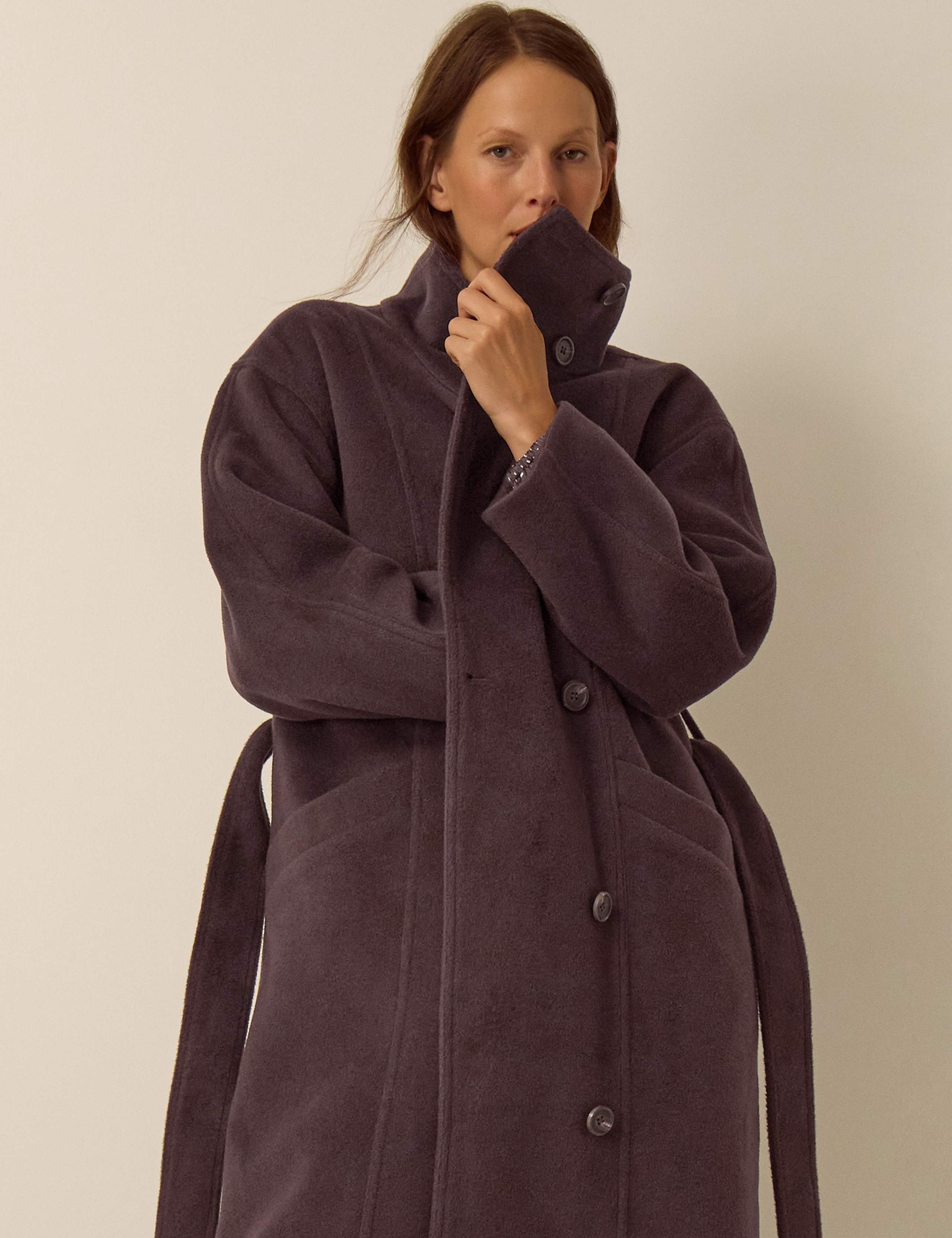 Belted Funnel Neck Coat 5 of 6