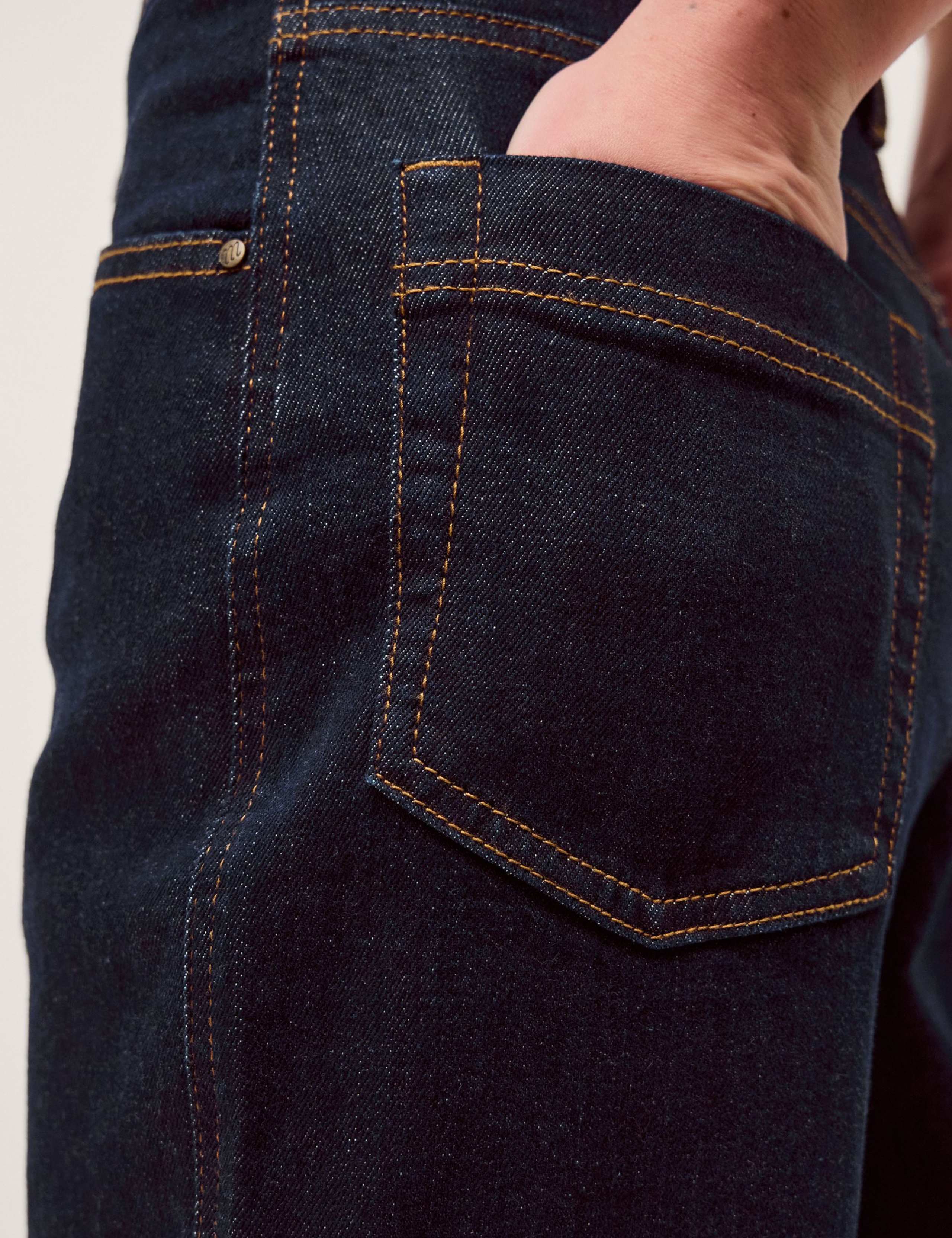 High Waisted Wide Leg Cropped Jeans 3 of 5