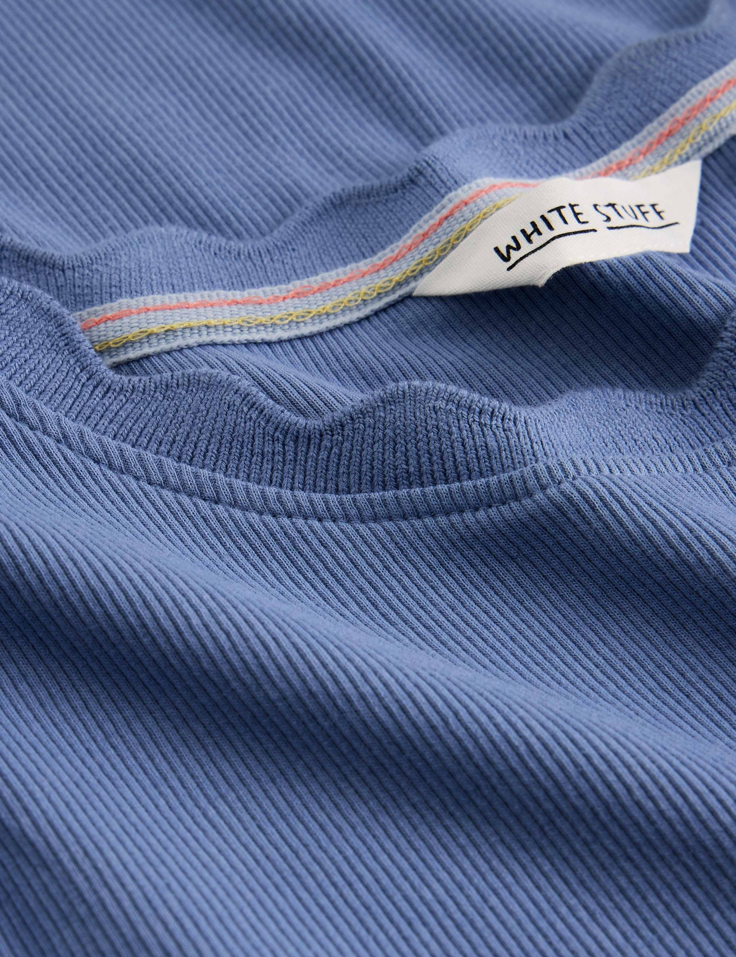 Cotton Rich Ribbed Scallop T-Shirt 6 of 6