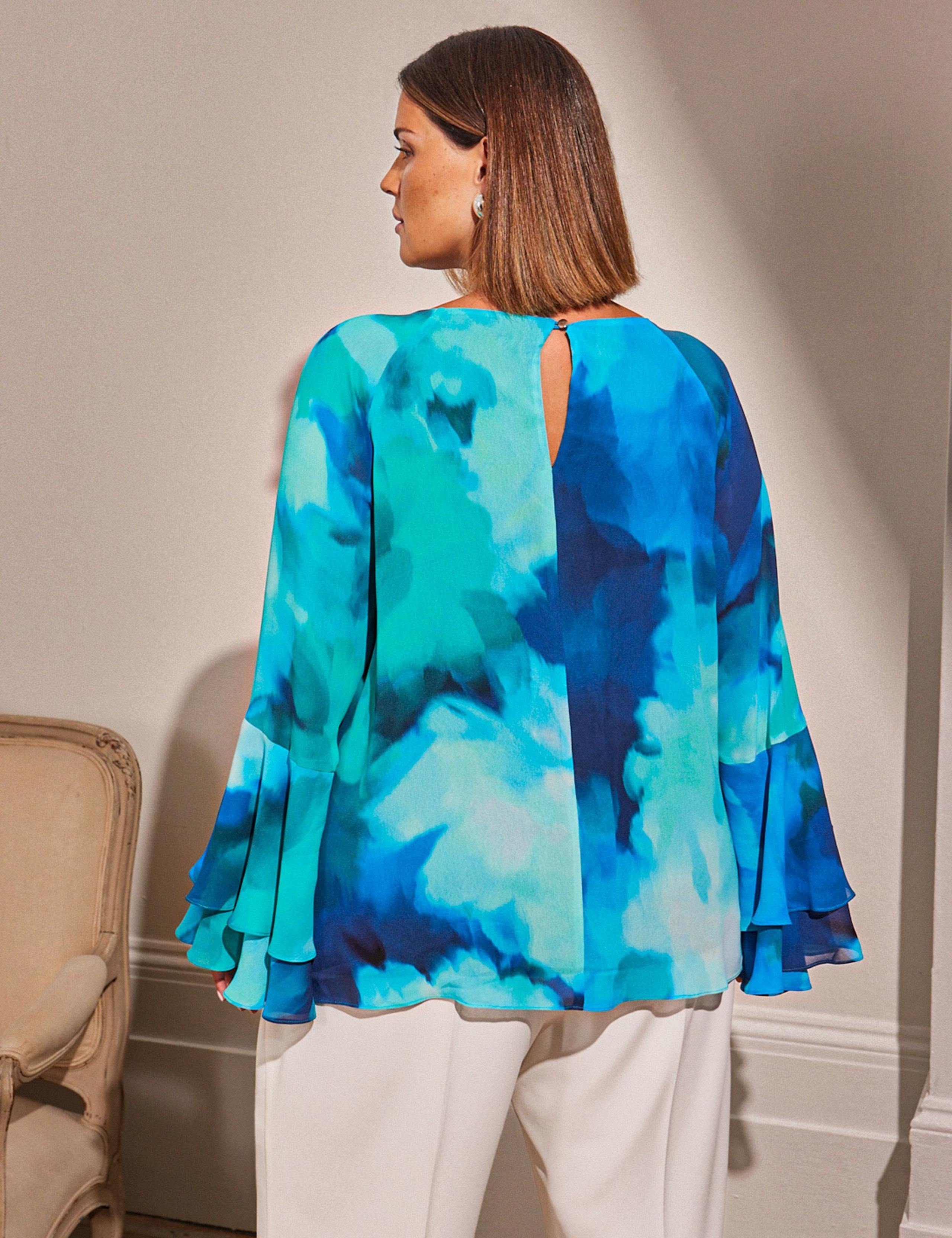 Floral Frill Sleeve Blouse 2 of 6