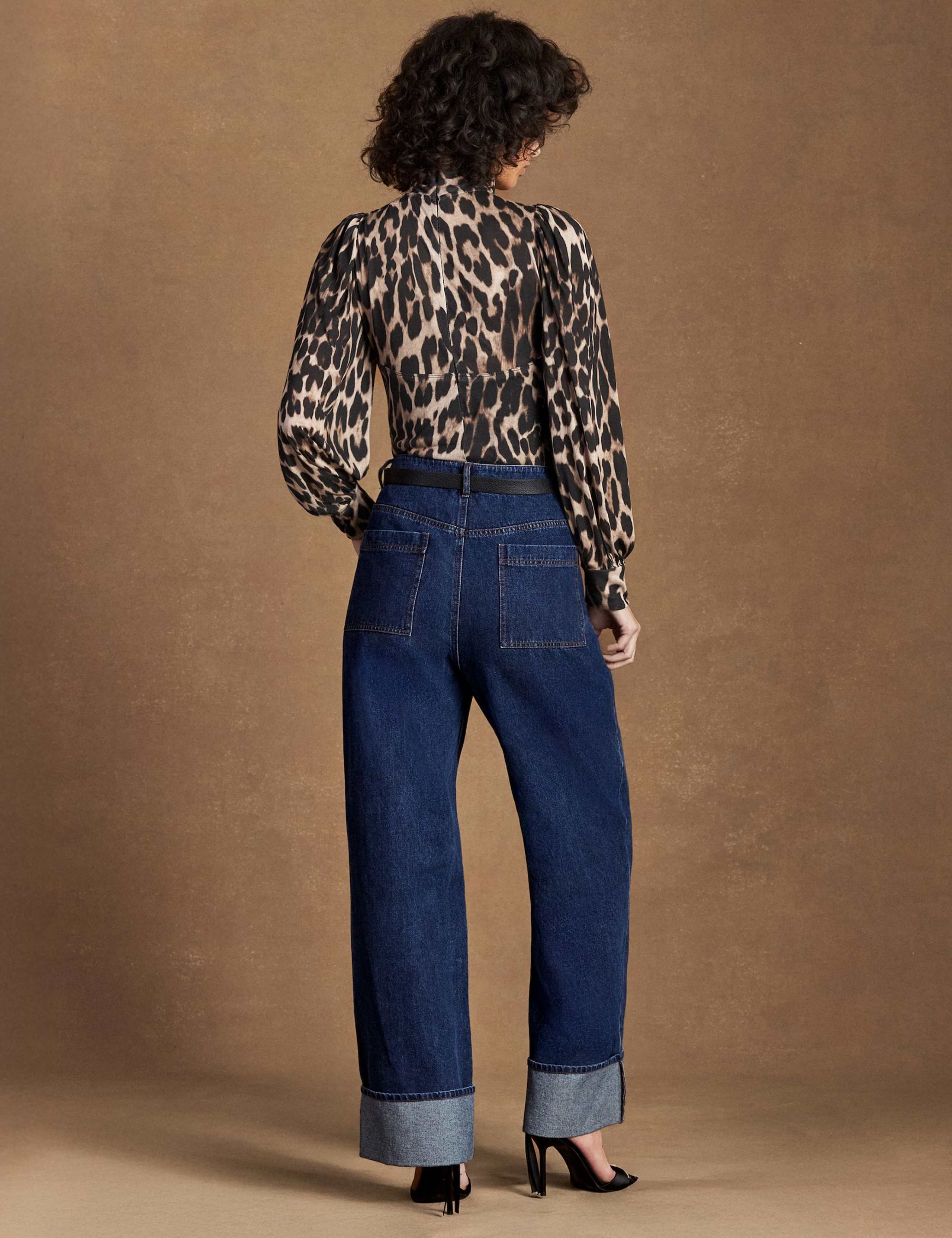 Leopard Print Puff Sleeve Bodysuit 2 of 5