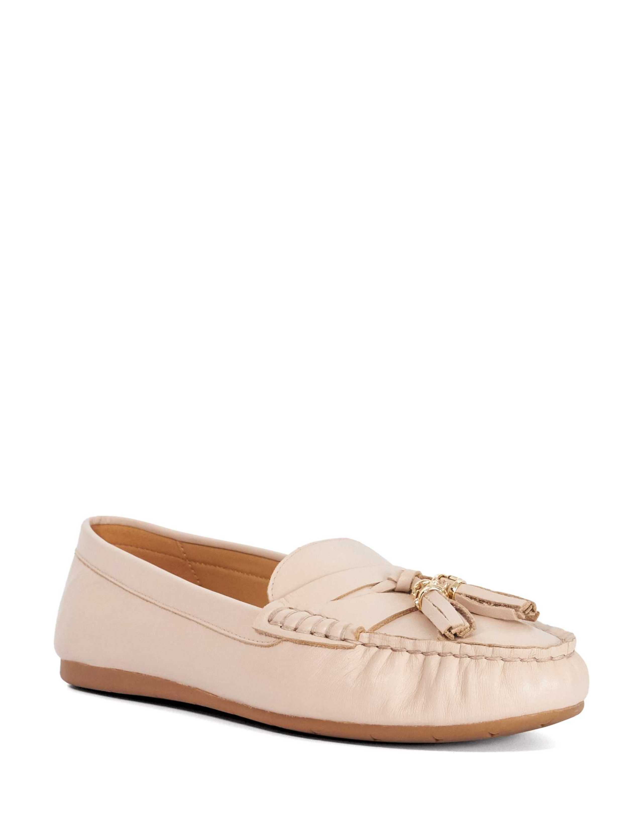 Wide Fit Leather Tassel Flat Loafers 3 of 5