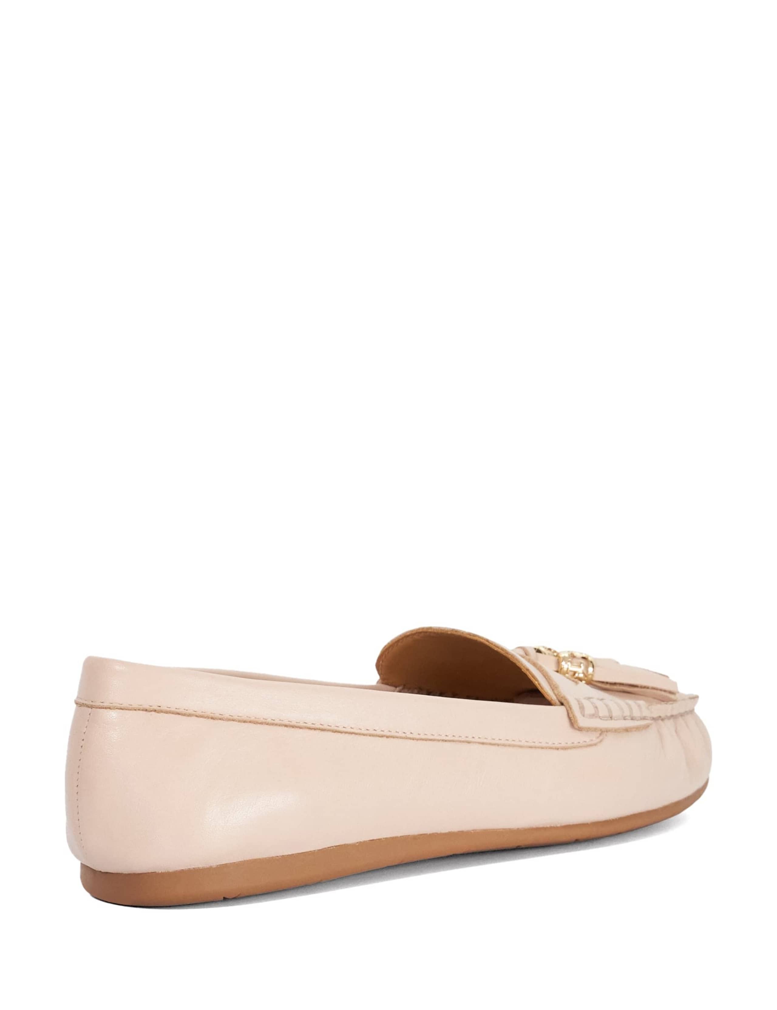 Wide Fit Leather Tassel Flat Loafers 4 of 5