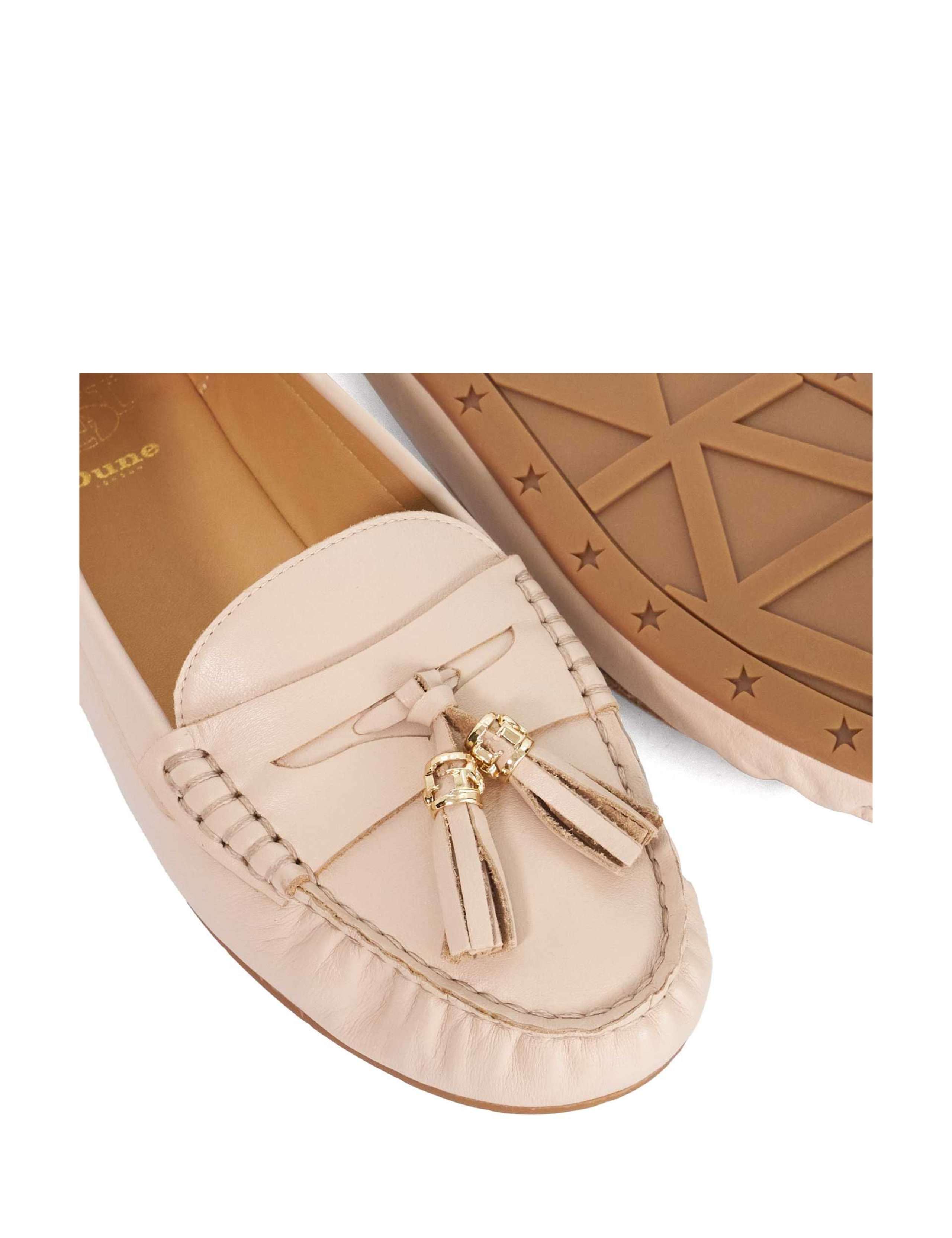 Wide Fit Leather Tassel Flat Loafers 5 of 5