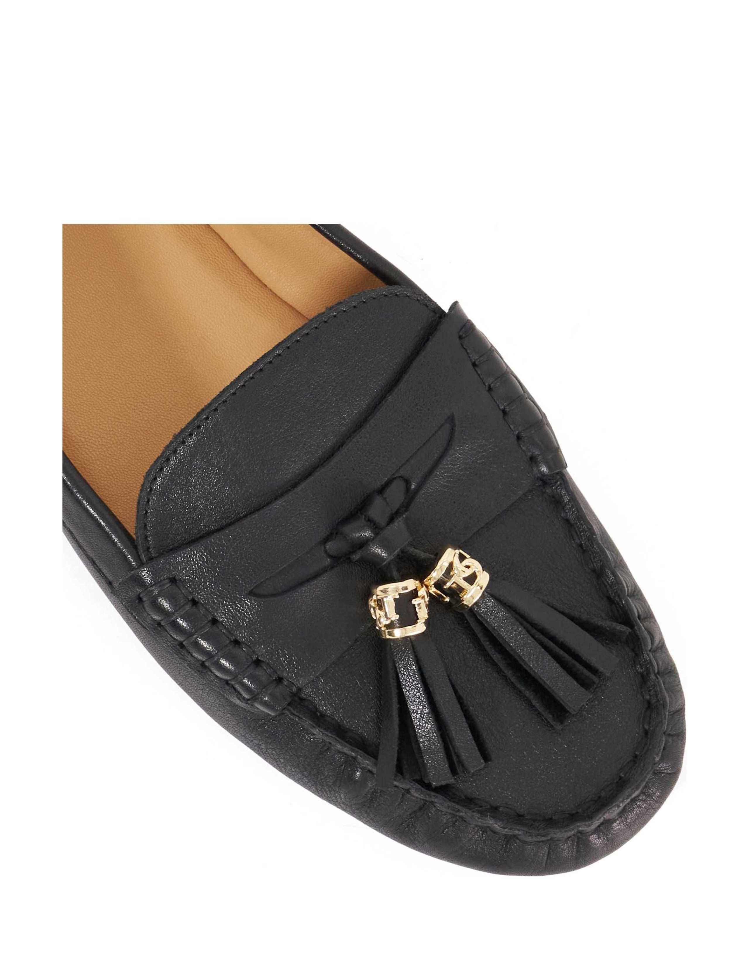 Wide Fit Leather Tassel Flat Loafers 2 of 6