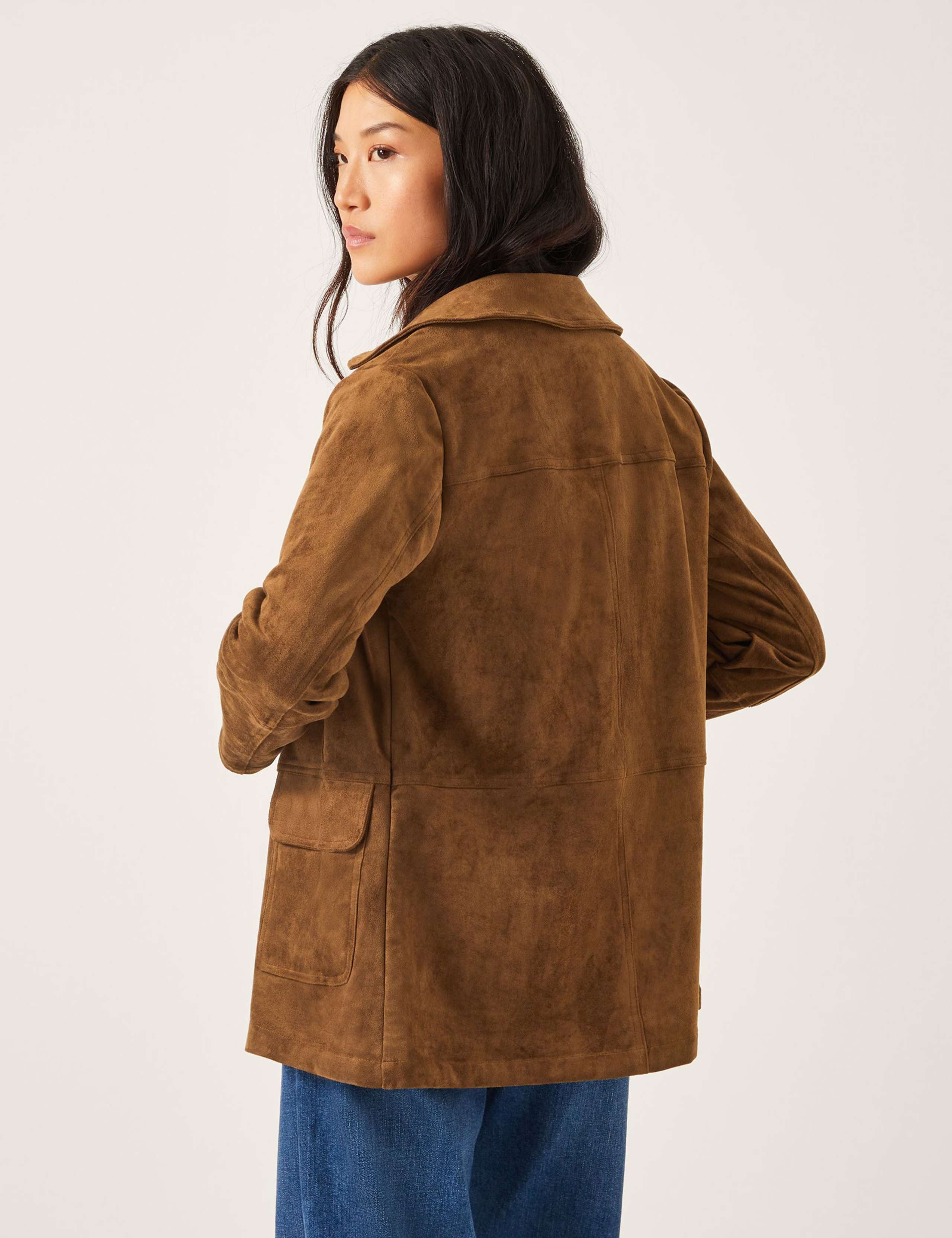Suedette Collared Jacket 4 of 4
