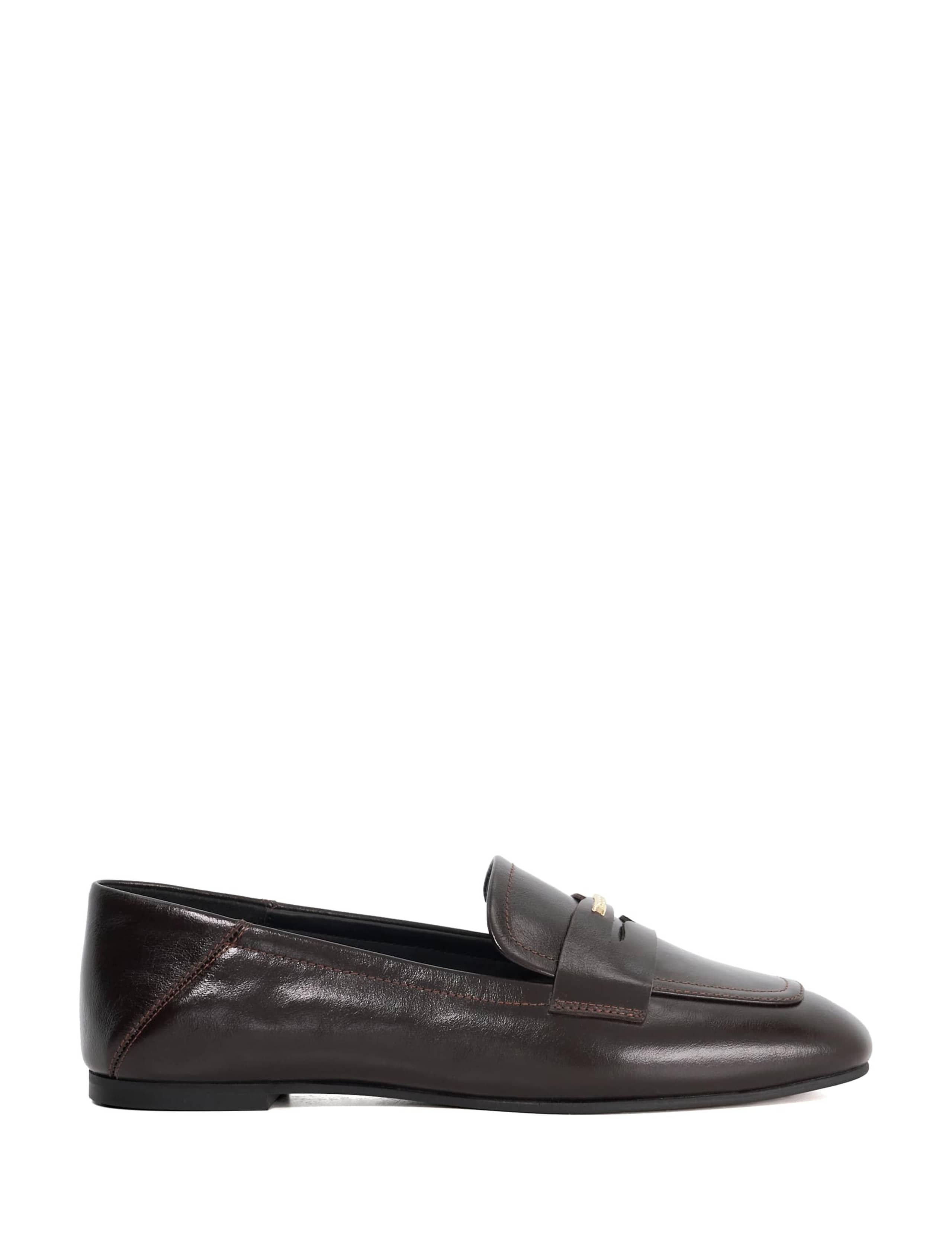 Leather Square Toe Loafers 1 of 6