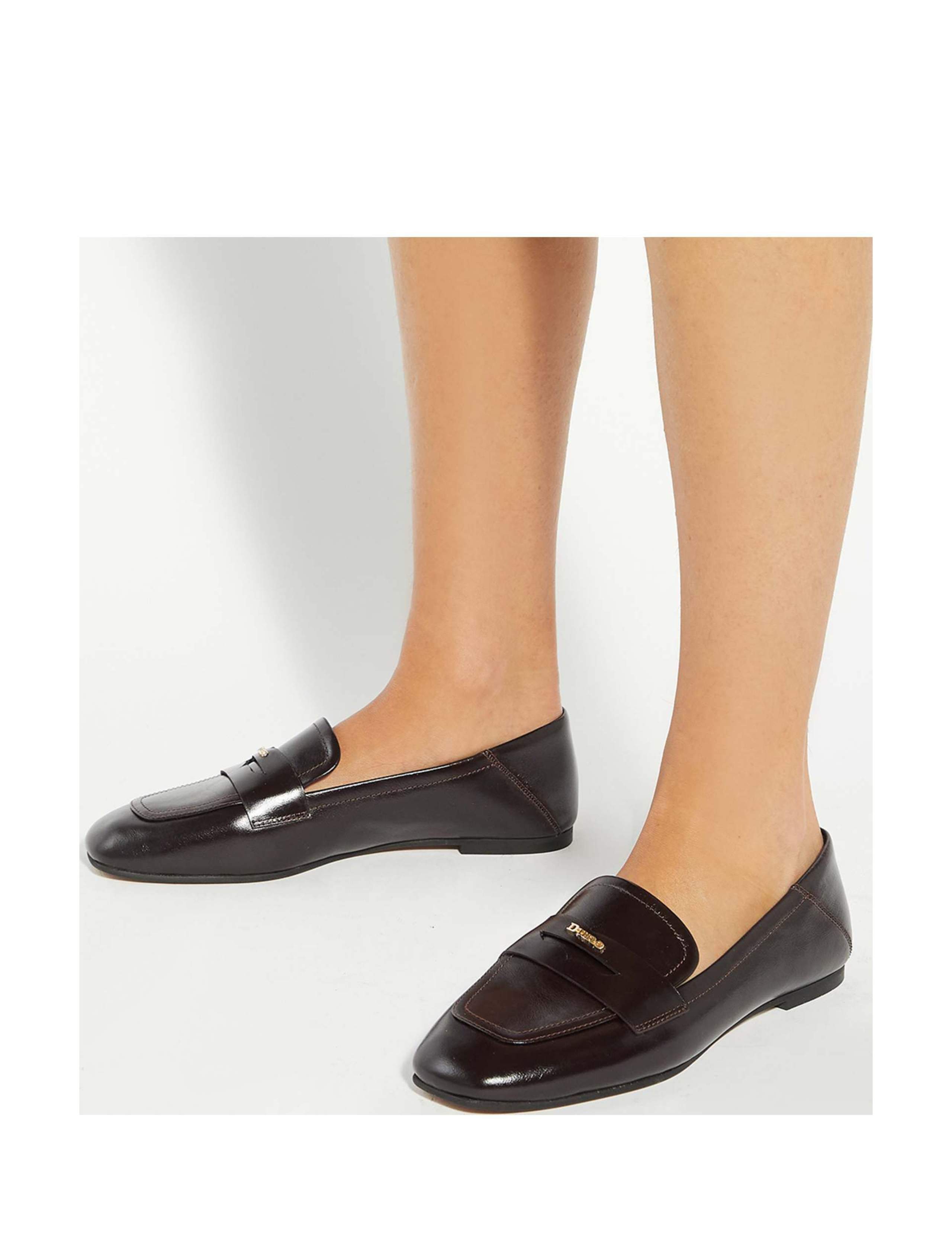 Leather Square Toe Loafers 4 of 6