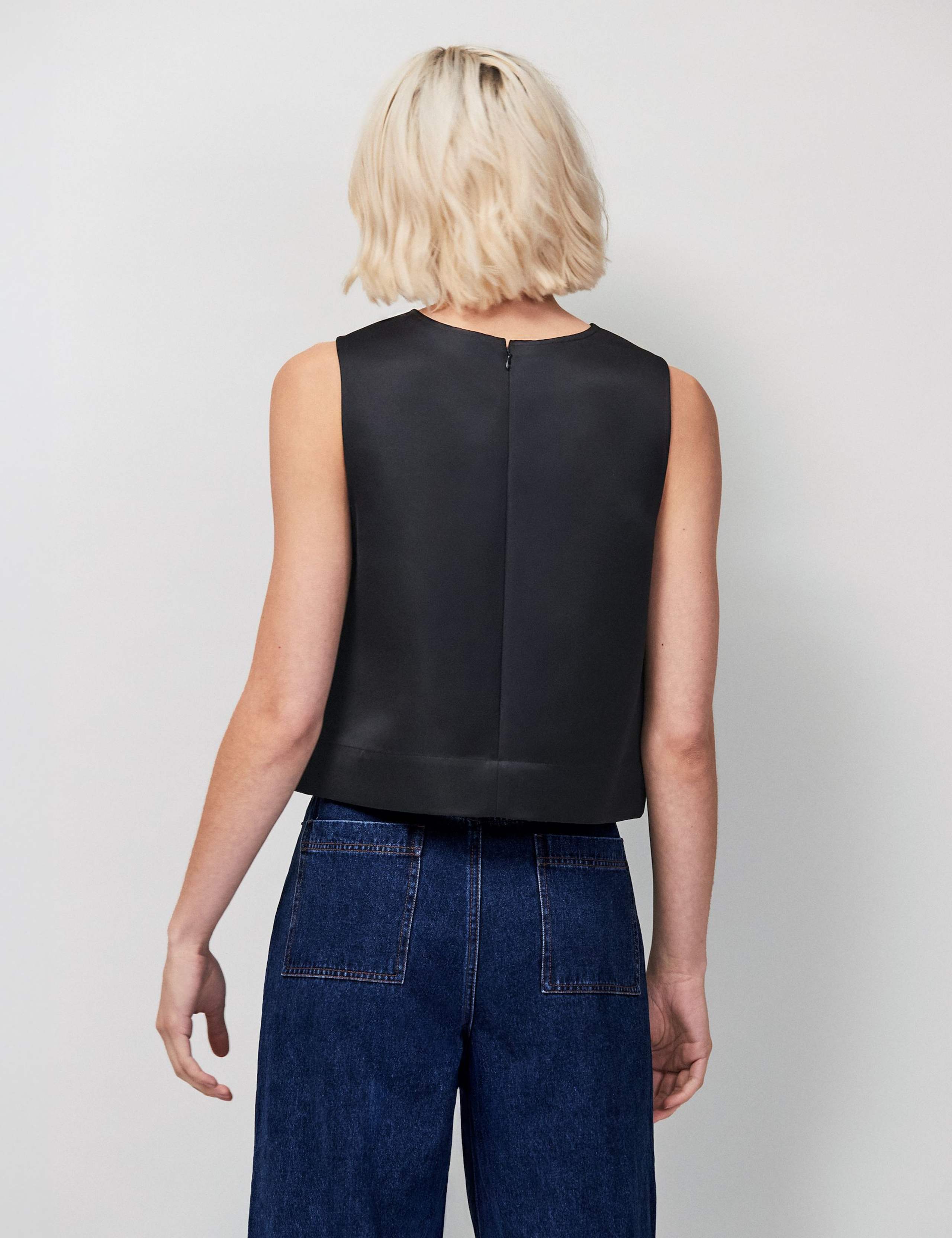 Embroidered Beaded Shell Top 3 of 5