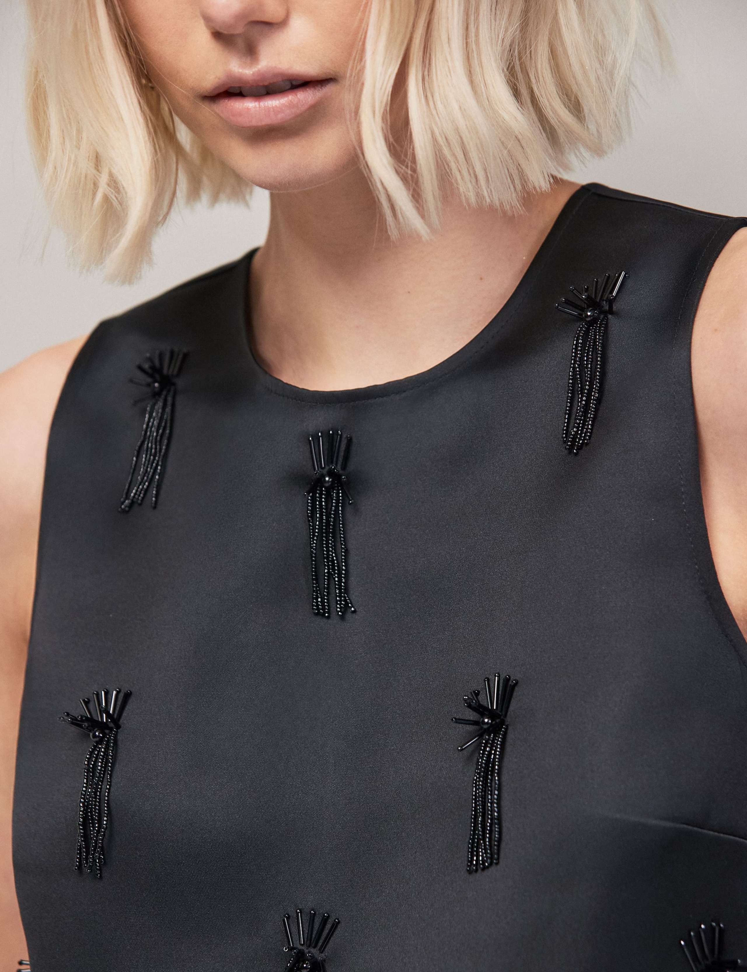 Embroidered Beaded Shell Top 4 of 5