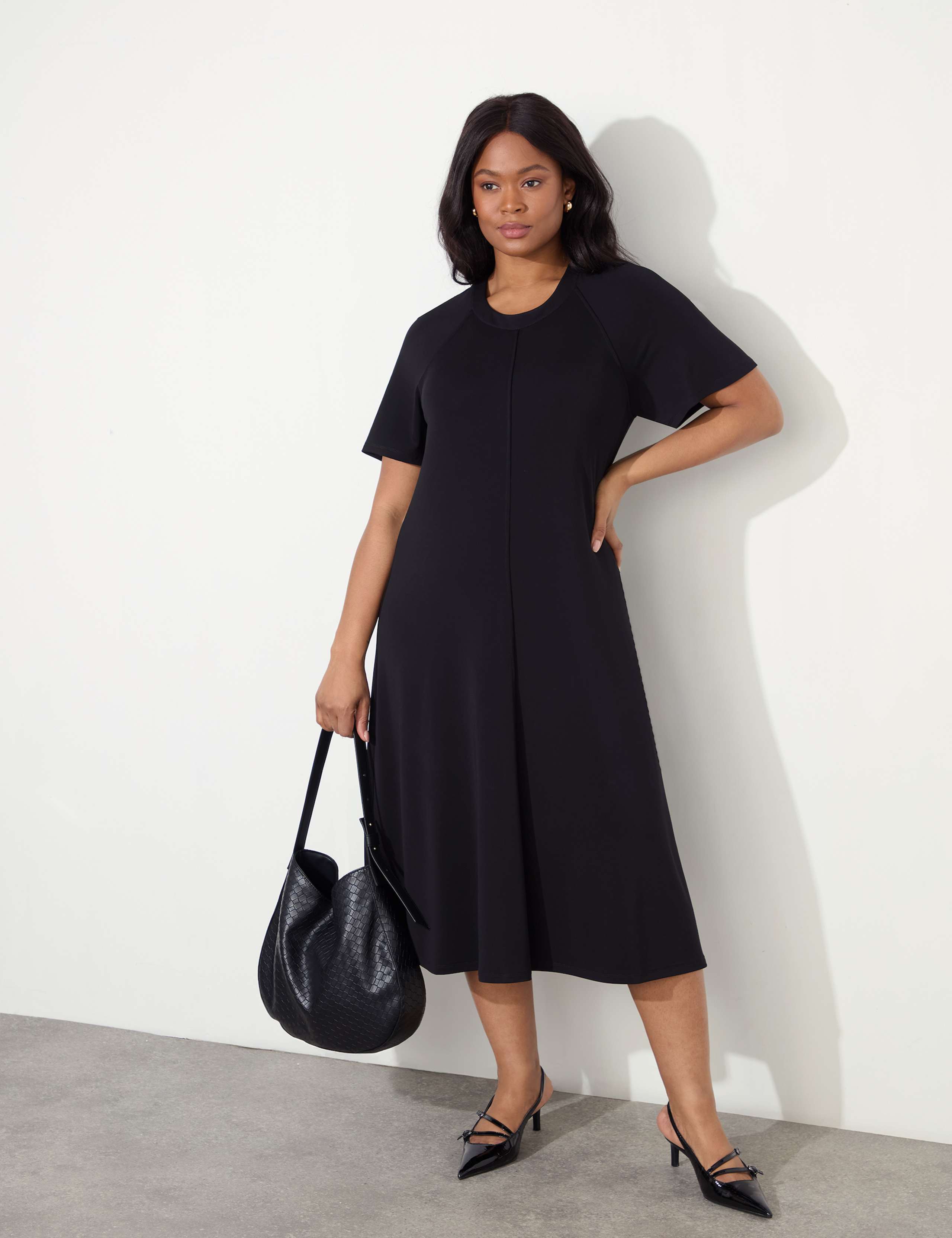Jersey Midi T-Shirt Dress 2 of 5