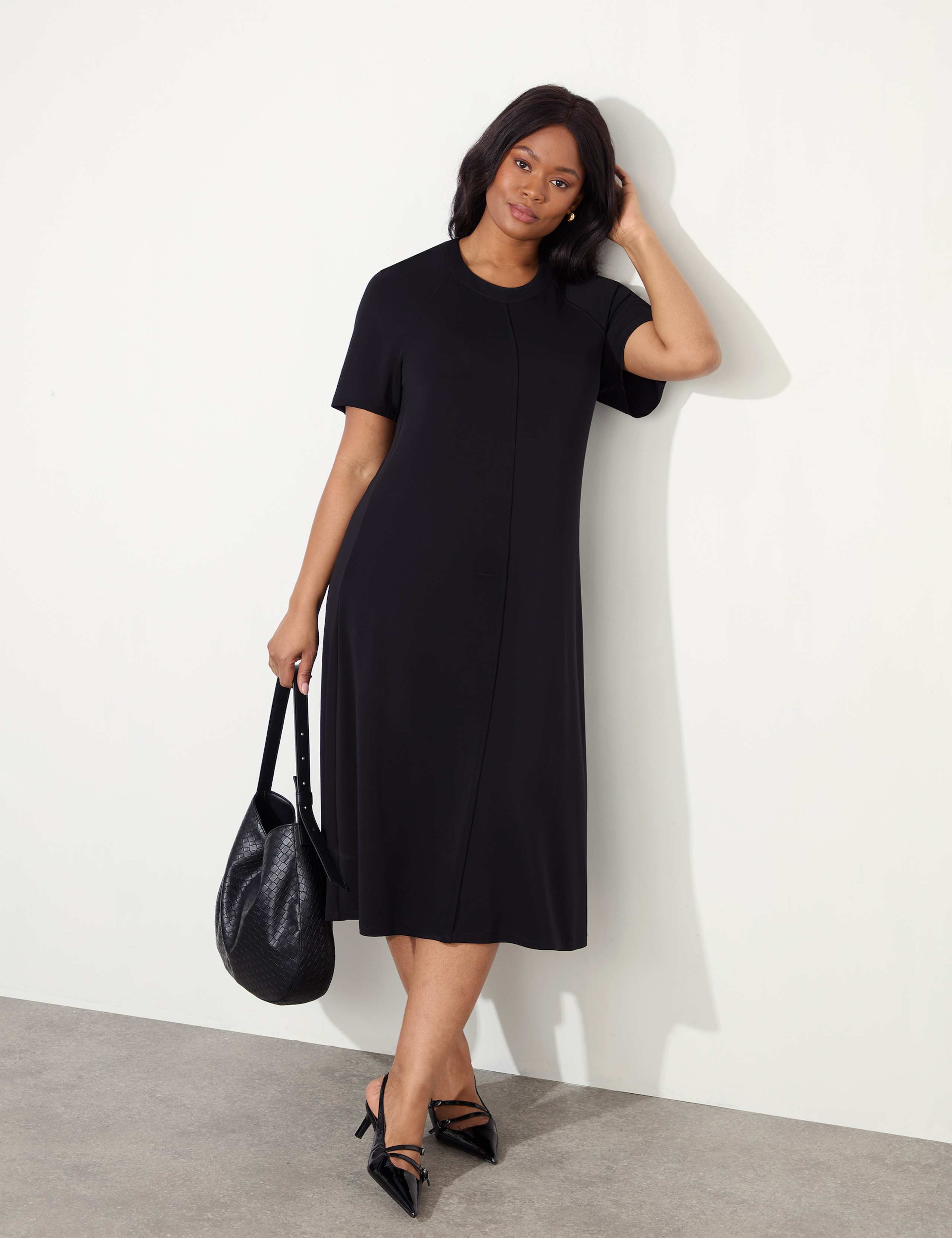 Jersey Midi T-Shirt Dress 3 of 5