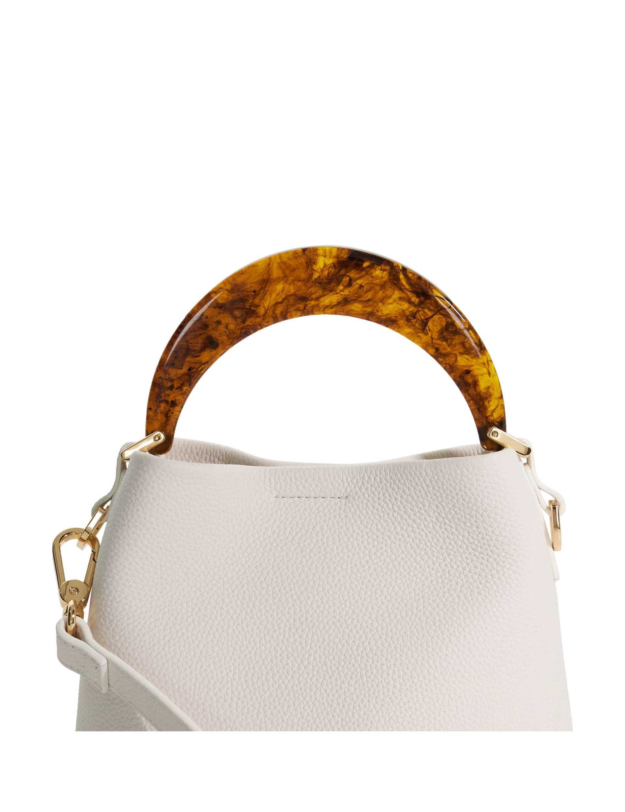 Leather Moulded Handle Grab Bag 5 of 5