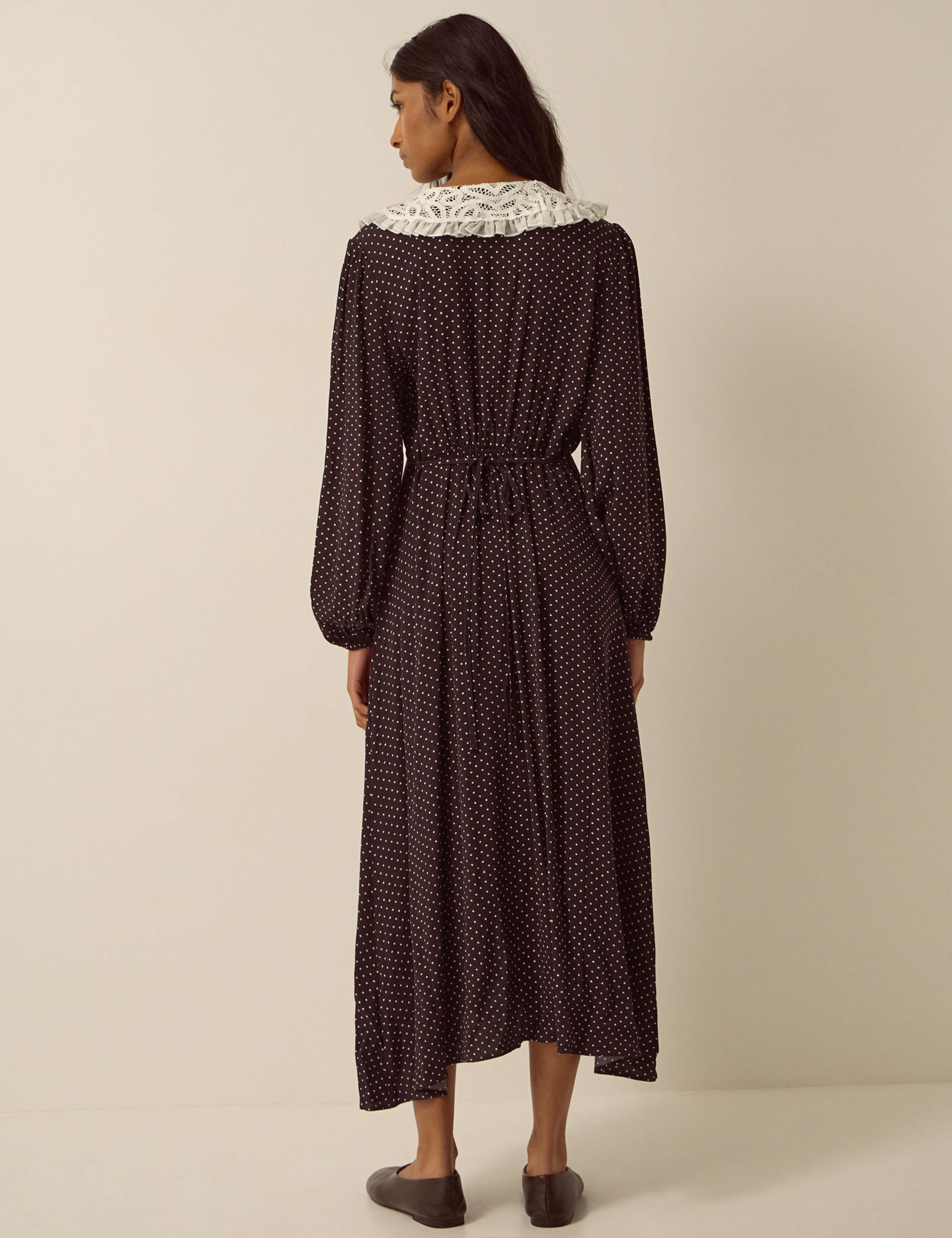 Polka Dot Midi Tea Dress 4 of 5