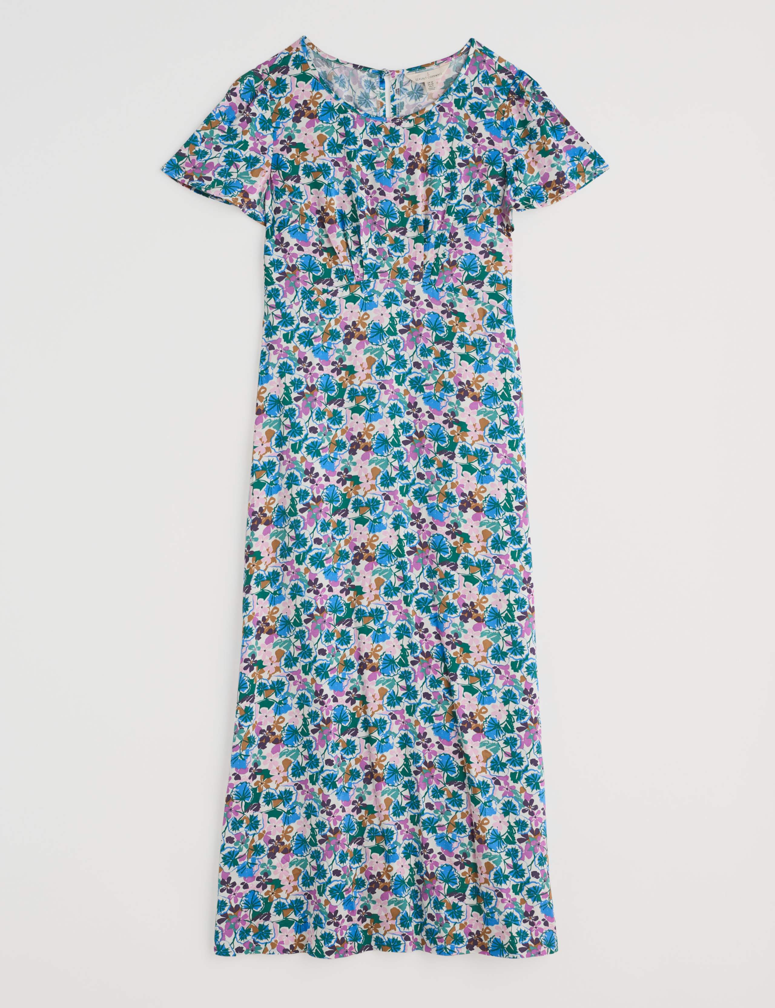 Floral Midi Waisted Dress 2 of 5