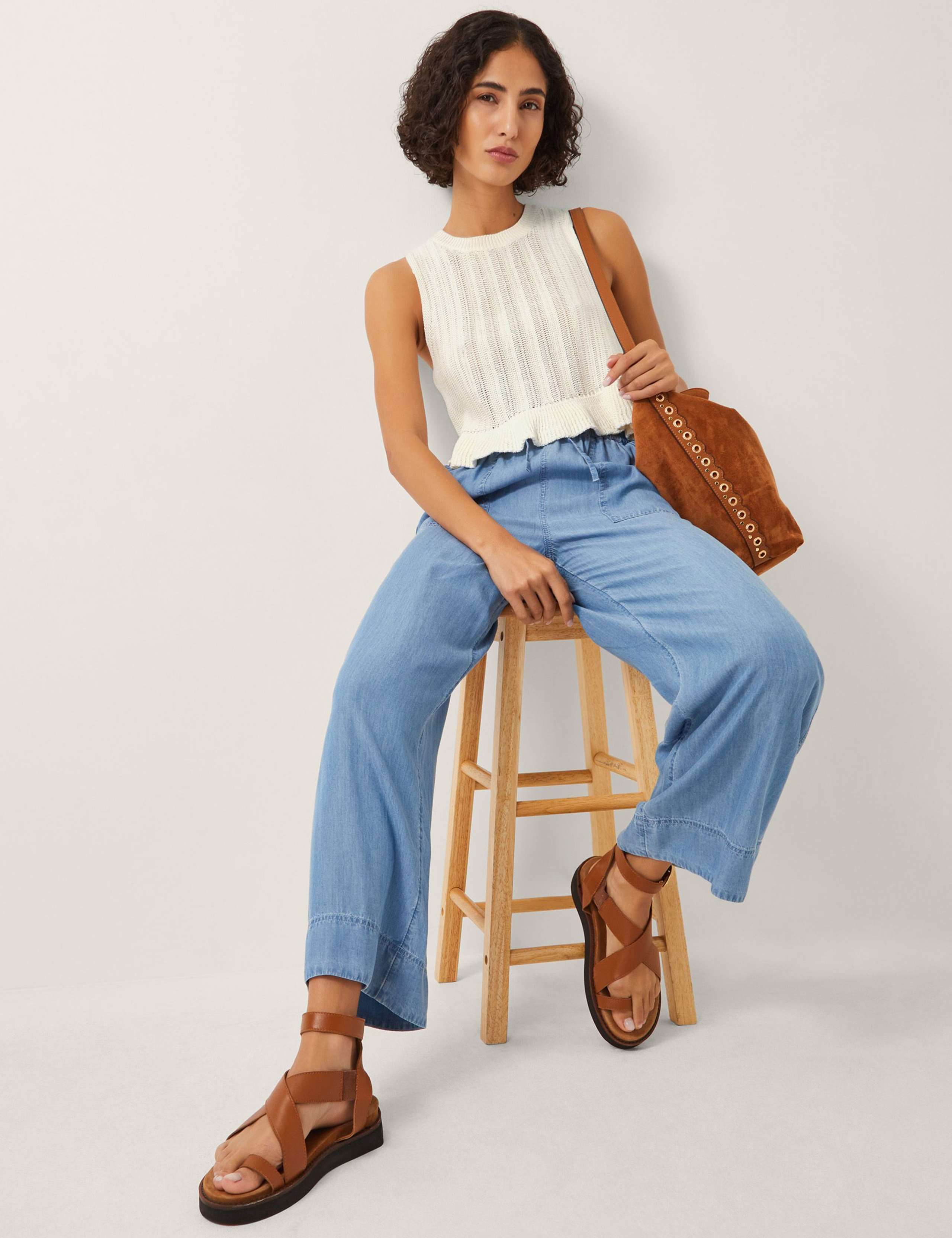 Cotton Rich Ruffle Knitted Top 4 of 4