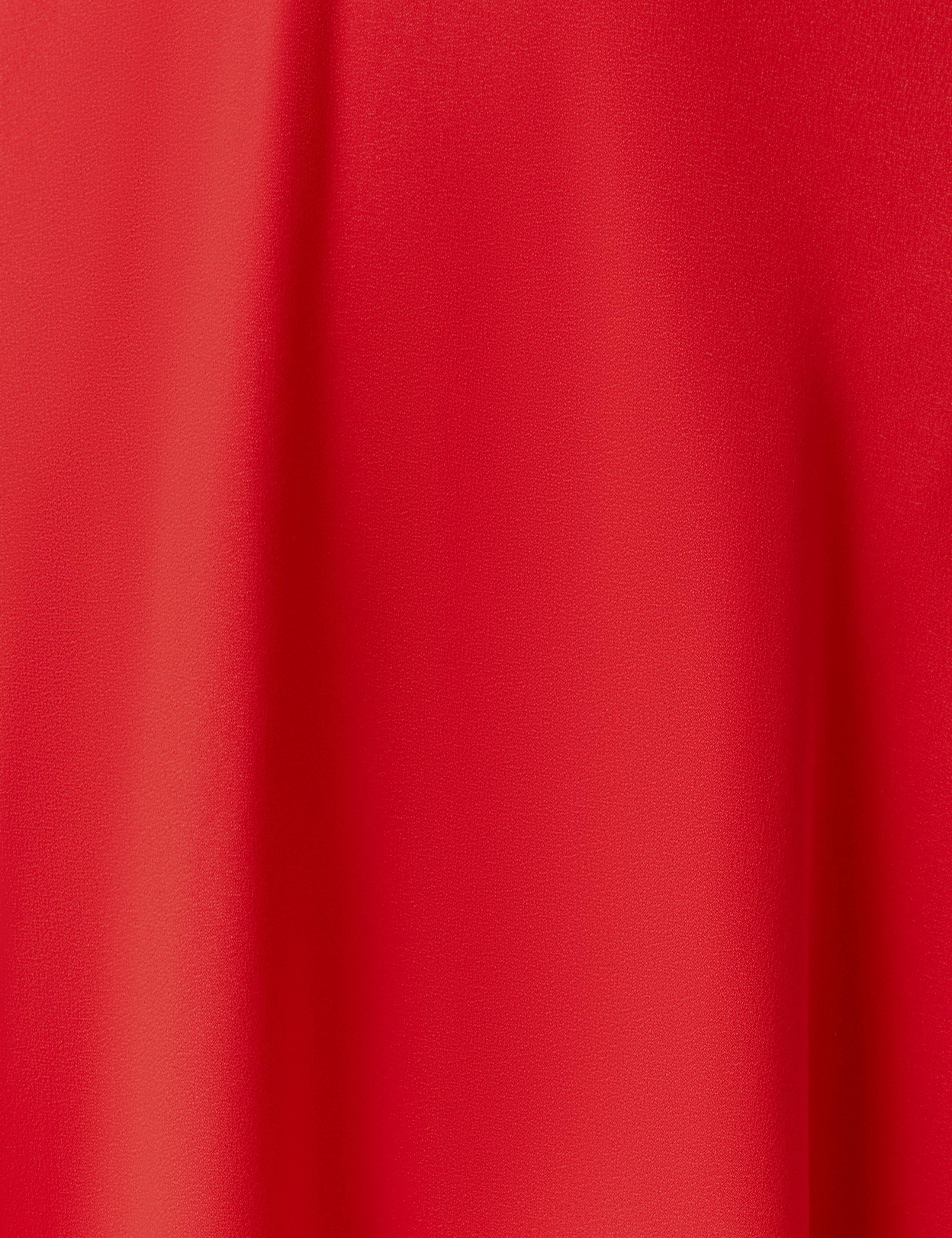 Crepe Tie Neck Midi Waisted Dress 5 of 5