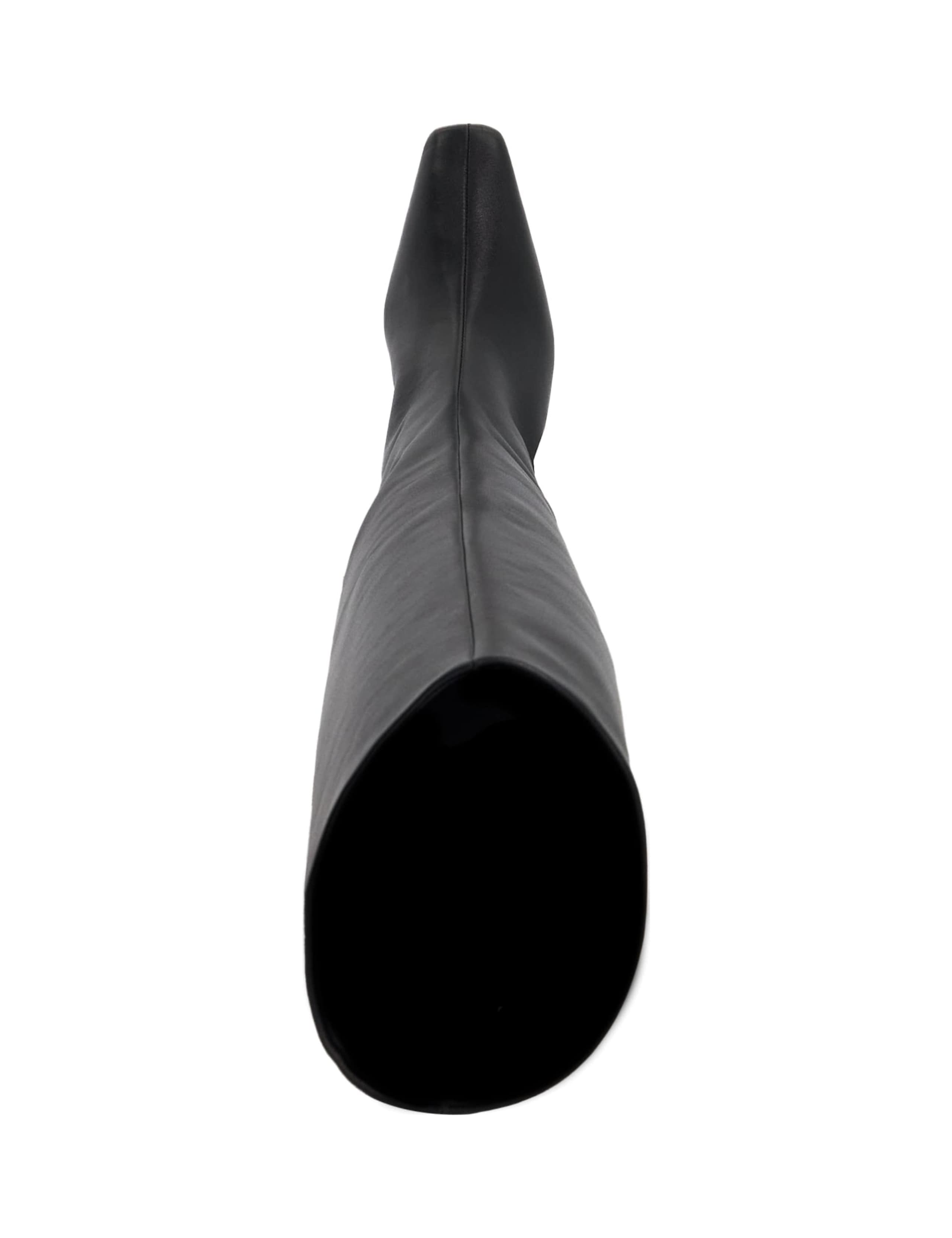 Leather Block Heel Knee High Boots 2 of 5